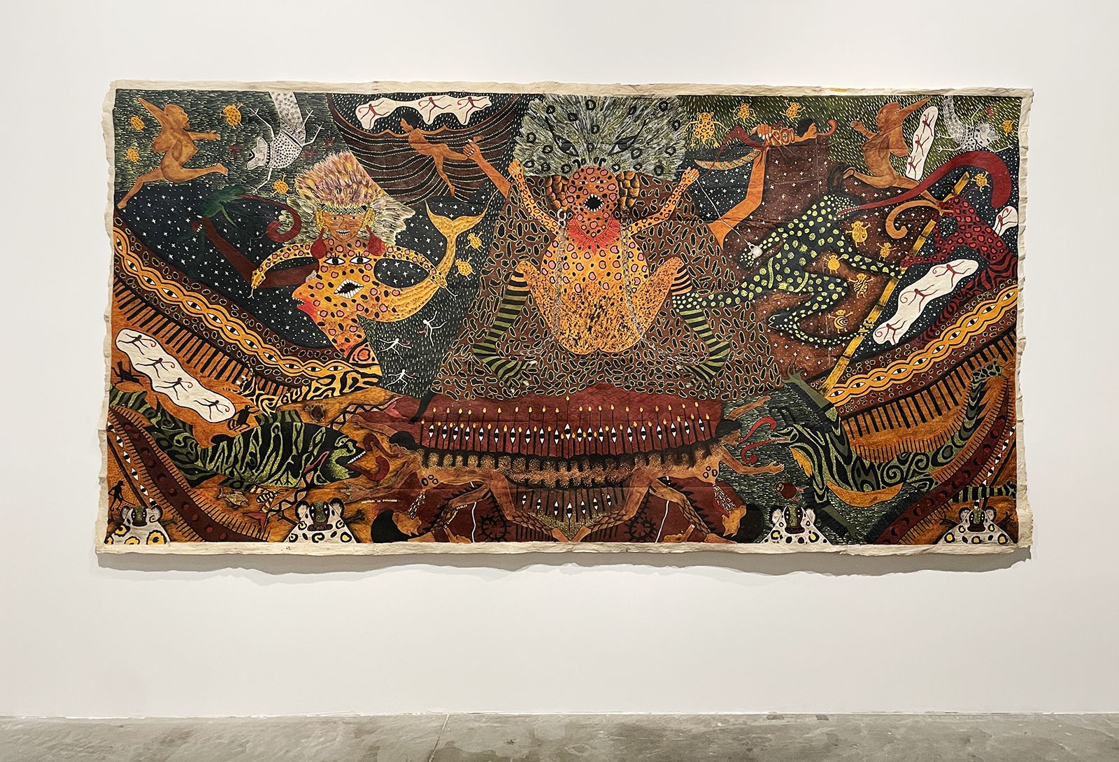 Santiago Yahuarcani at the 60th Venice Biennale Foreigners Everywhere. Photo: C&AL