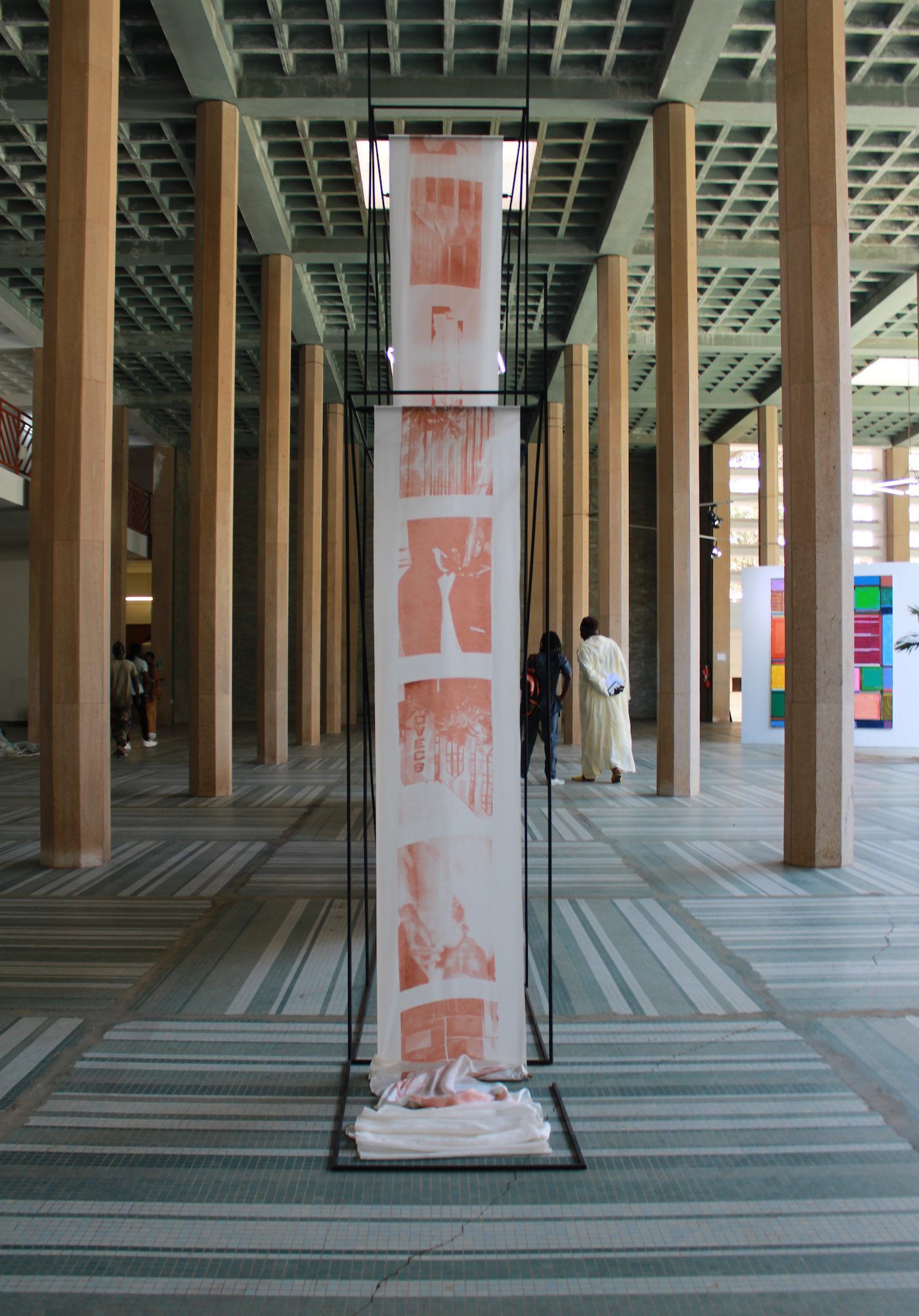 Adji Dieye, Installation View at the 14th Dakar Biennale, 2022. Photo: Roseline Olang’ Odhiambo