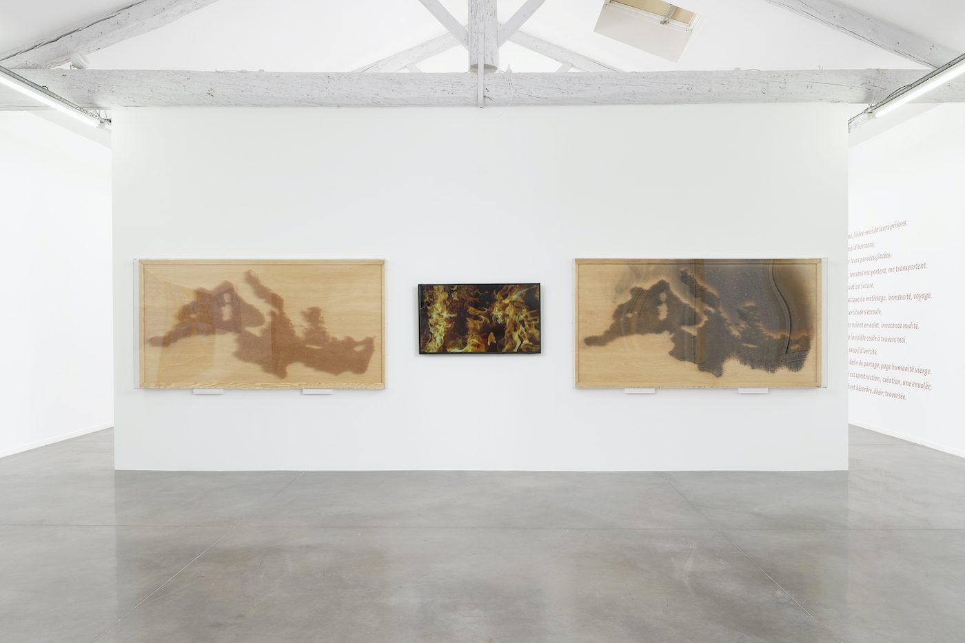 Installation view “Distance ardente”, 2020. Photo Aurélien Mole.