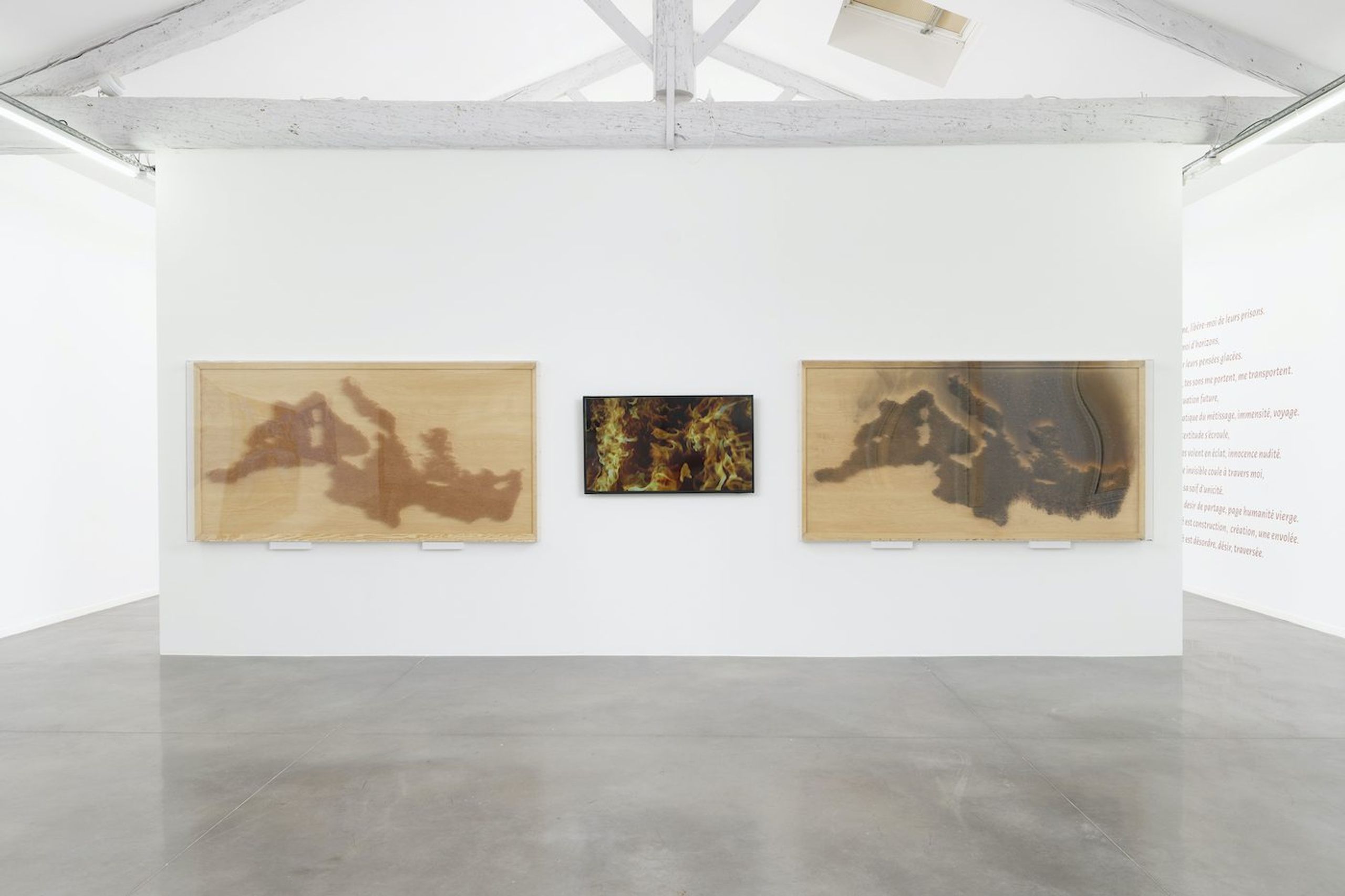 Installation view “Distance ardente”, 2020. Photo Aurélien Mole.