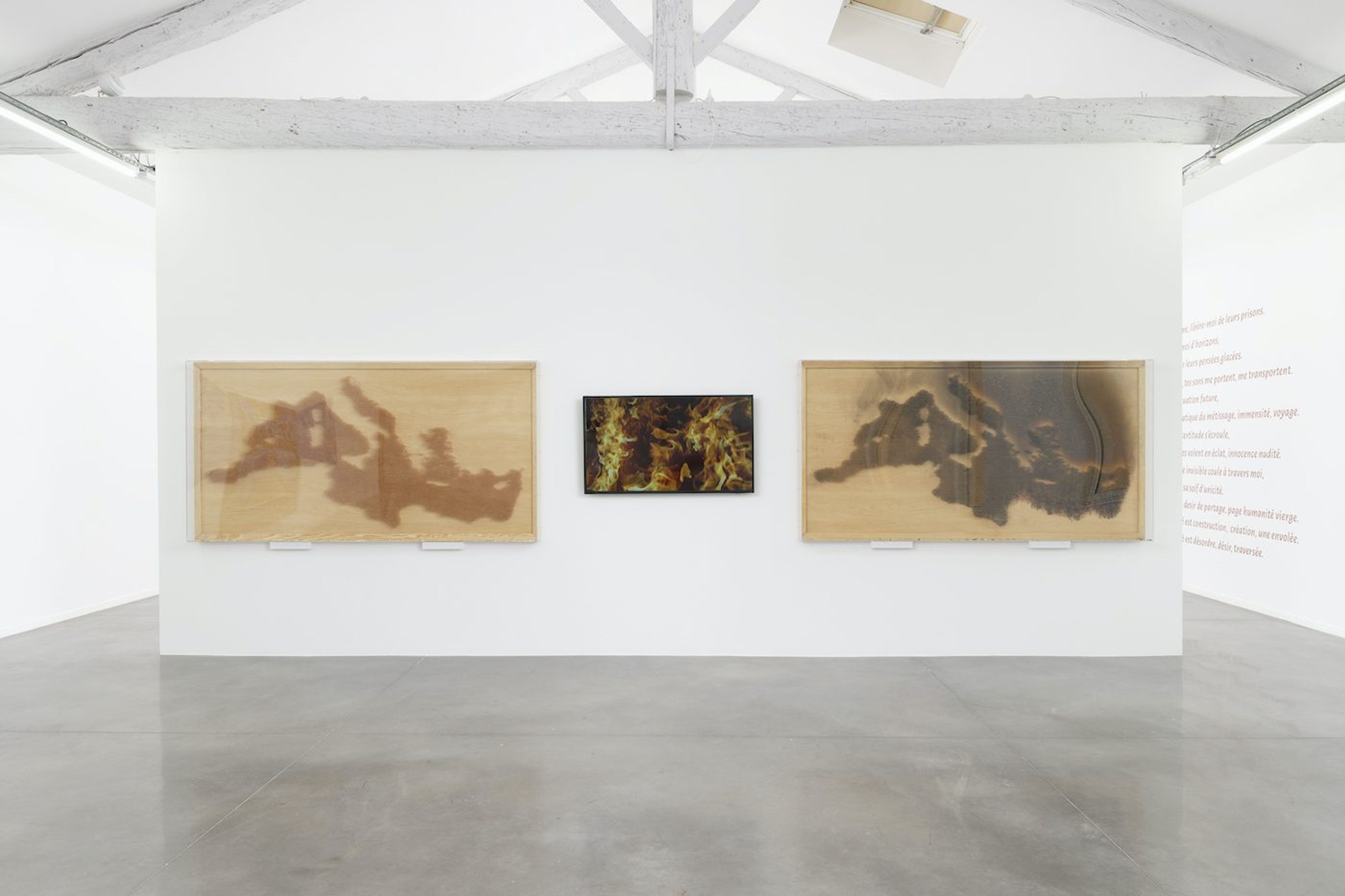 Installation view “Distance ardente”, 2020. Photo Aurélien Mole.