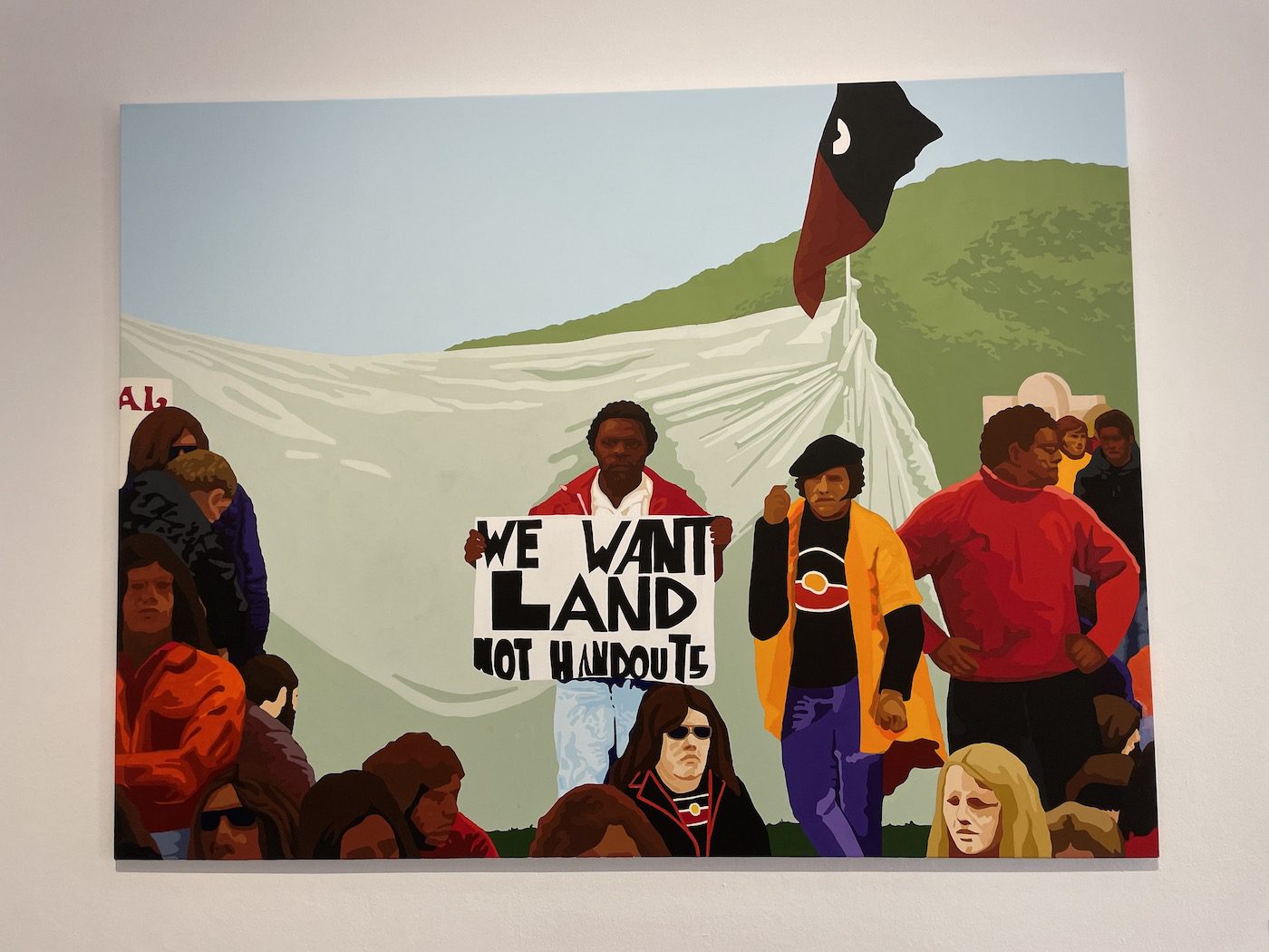 Richard Bell, Gallery Hand Out, 2022. Installation view at documenta fifteen, Kassel. Photo: C&amp;