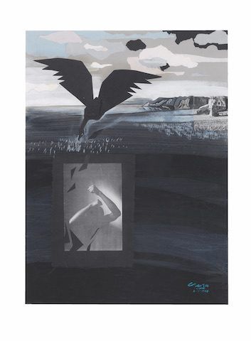 Peter Clarke, Solitary confident,1980.Mixed Media. Courtesy of the Weltkulturen Museum