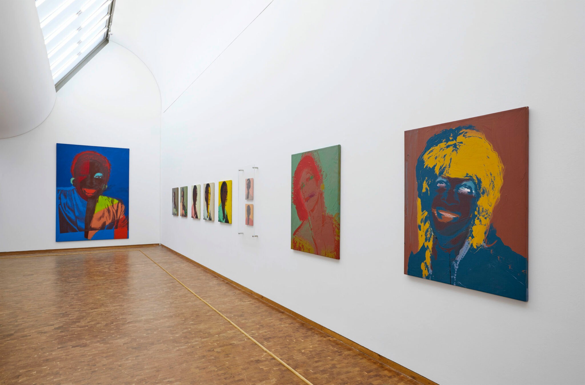 Installation view, Andy Warhol Now, Museum Ludwig, Cologne 2020, © 2021 The Andy Warhol Foundation for the Visual Arts, Inc., licensed by Artists Rights Society (ARS), New York, photo: Rheinisches Bildarchiv Köln, Cologne/ Marleen Scholten. (Front right: Marsha P. Johnson; Back left: Wilhelmina Ross).