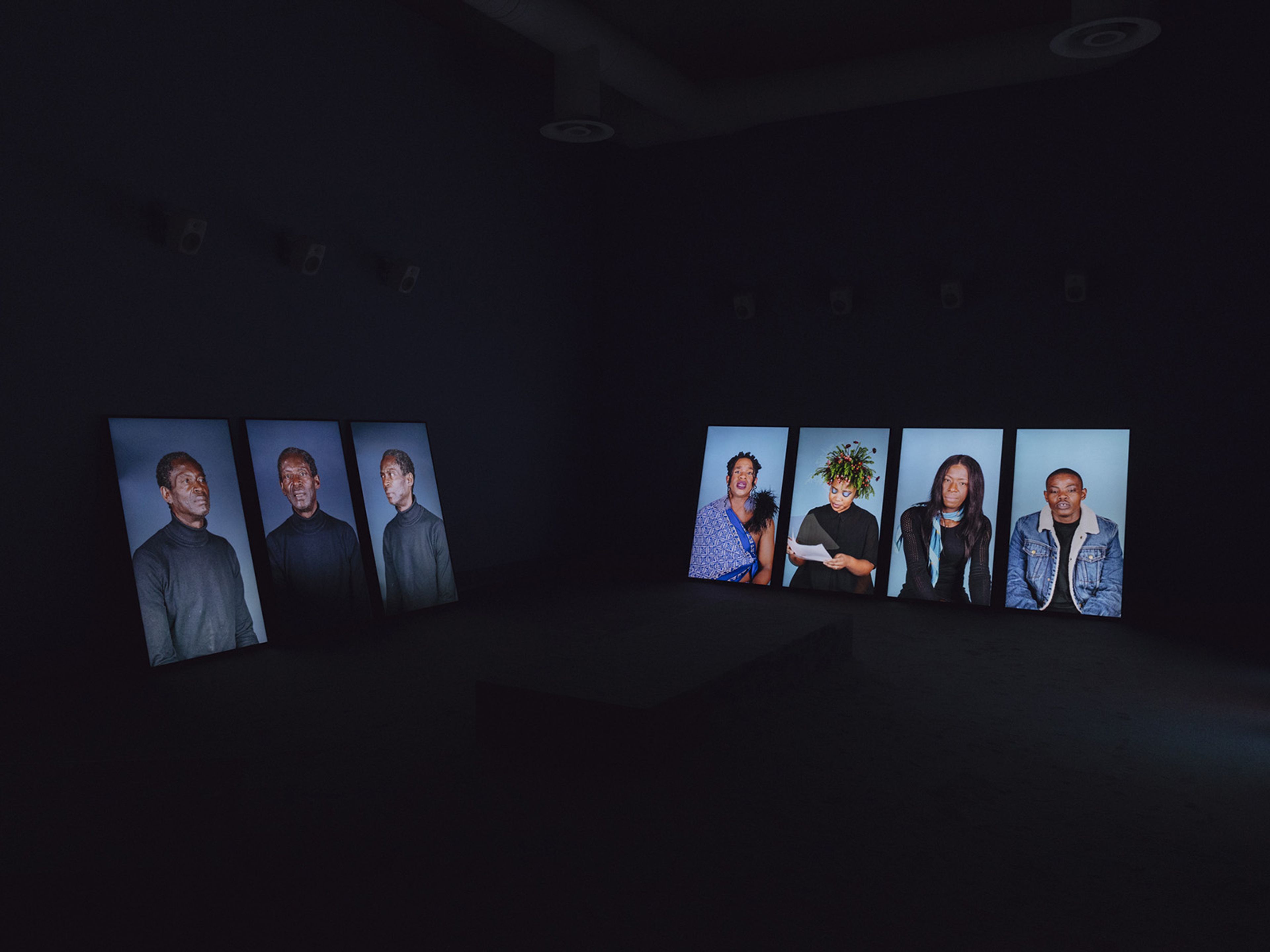 Gabrielle Goliath, Personal Accounts, video and sound installation, variable dimensions, 2024. 60. Esposizione Internazionale d’Arte - La Biennale di Venezia, Stranieri Ovunque – Foreigners Everywhere 60th International Art Exhibition – La Biennale di Venezia, Stranieri Ovunque – Foreigners Everywhere. Photo:Matteo de Mayda. Courtesy: La Biennale di Venezia.