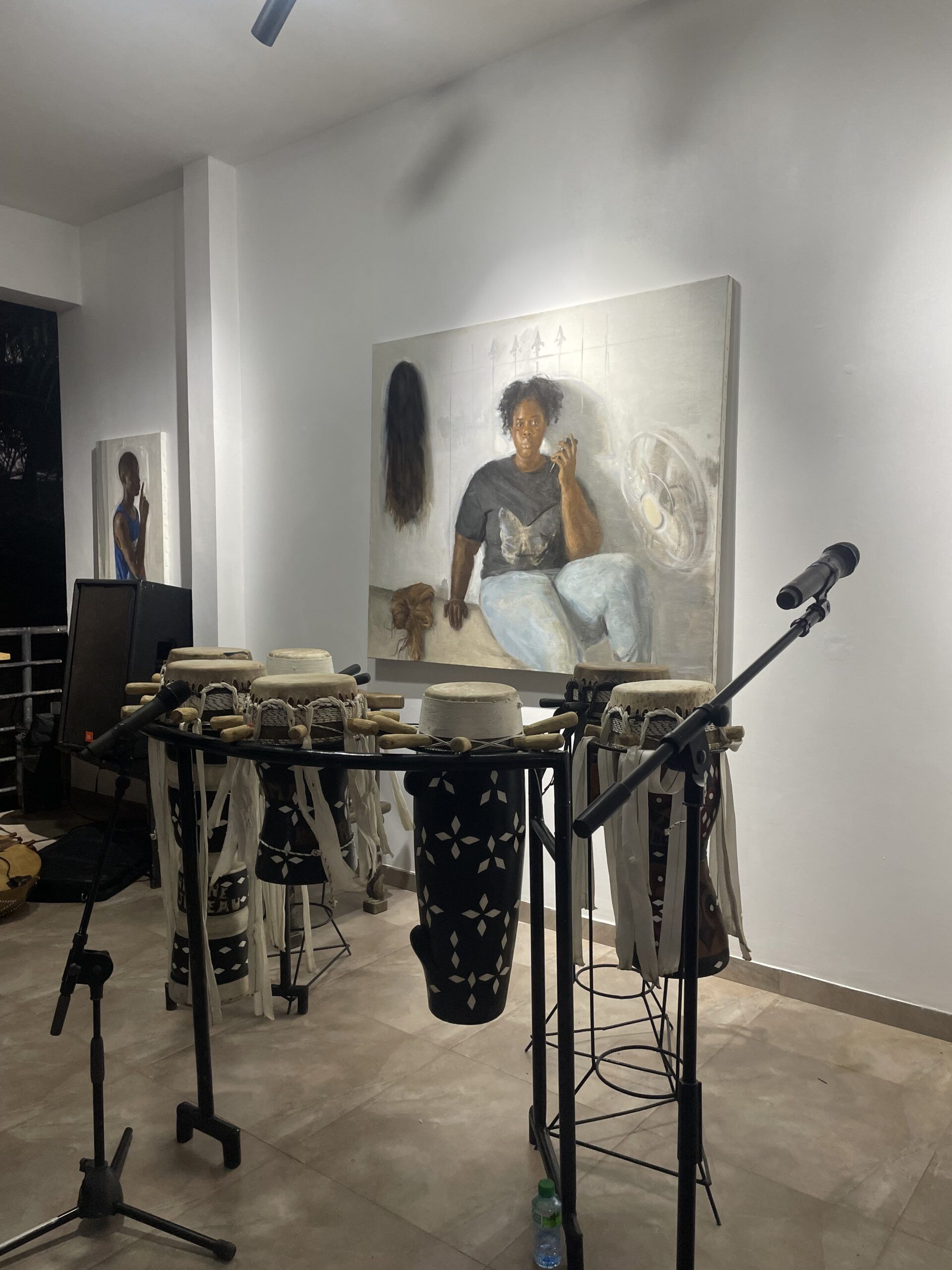 Moses Hamborg. Installation view of “Moses Hamburg & Tobi Onabolu: All The Lives Imagined“ at Galerie Ourrouss. Photo: Khady | Senegalese Twisted