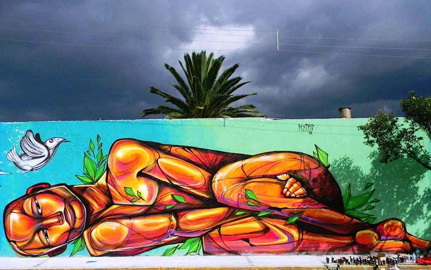 Mural by Entes&Pésimo, Puebla, México, 2013. Courtesy Entes&Pésimo.