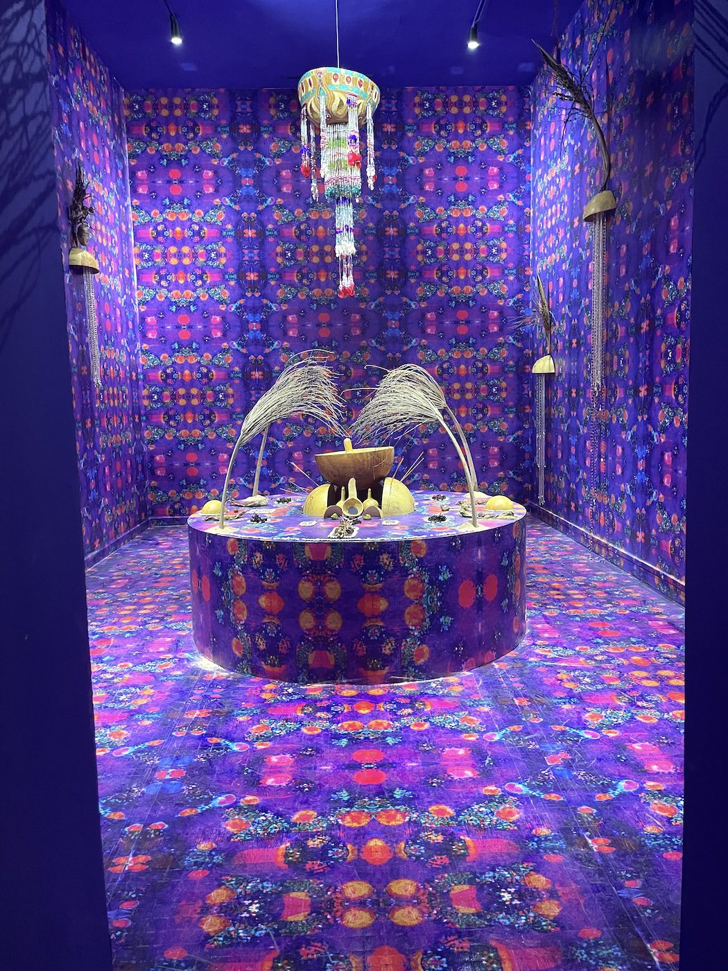 Work by Shivay la Multiple at Ancien Palais de Justice. Installation View of 15th Dakar Biennale. Photo: Khady | Senegalese Twisted.