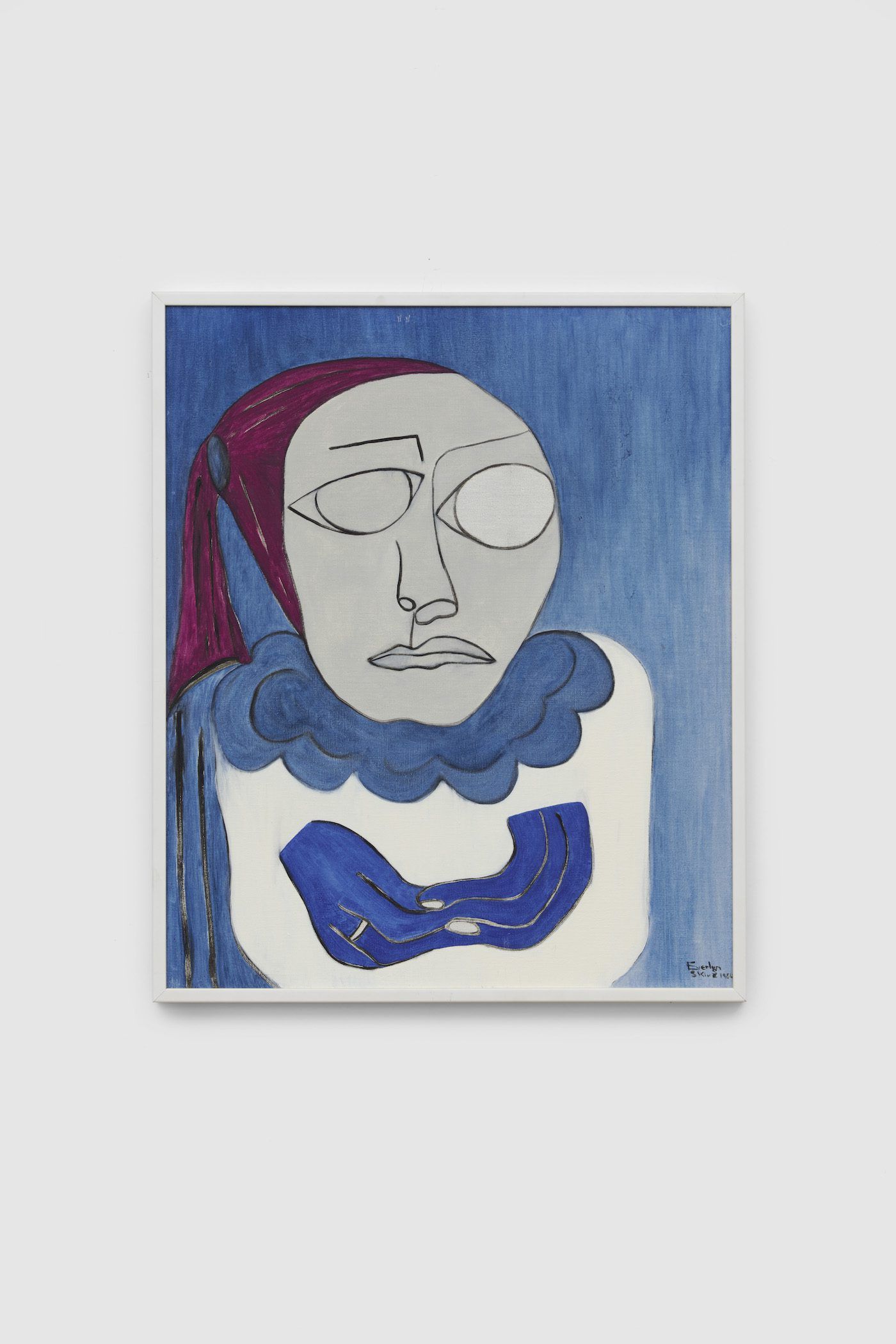 Everlyn Nicodemus, Se ditt liv! (See your Life!), 1984 Oil on canvas, 68 x 56 cm. Courtesy of the artist and Richard Saltoun Gallery