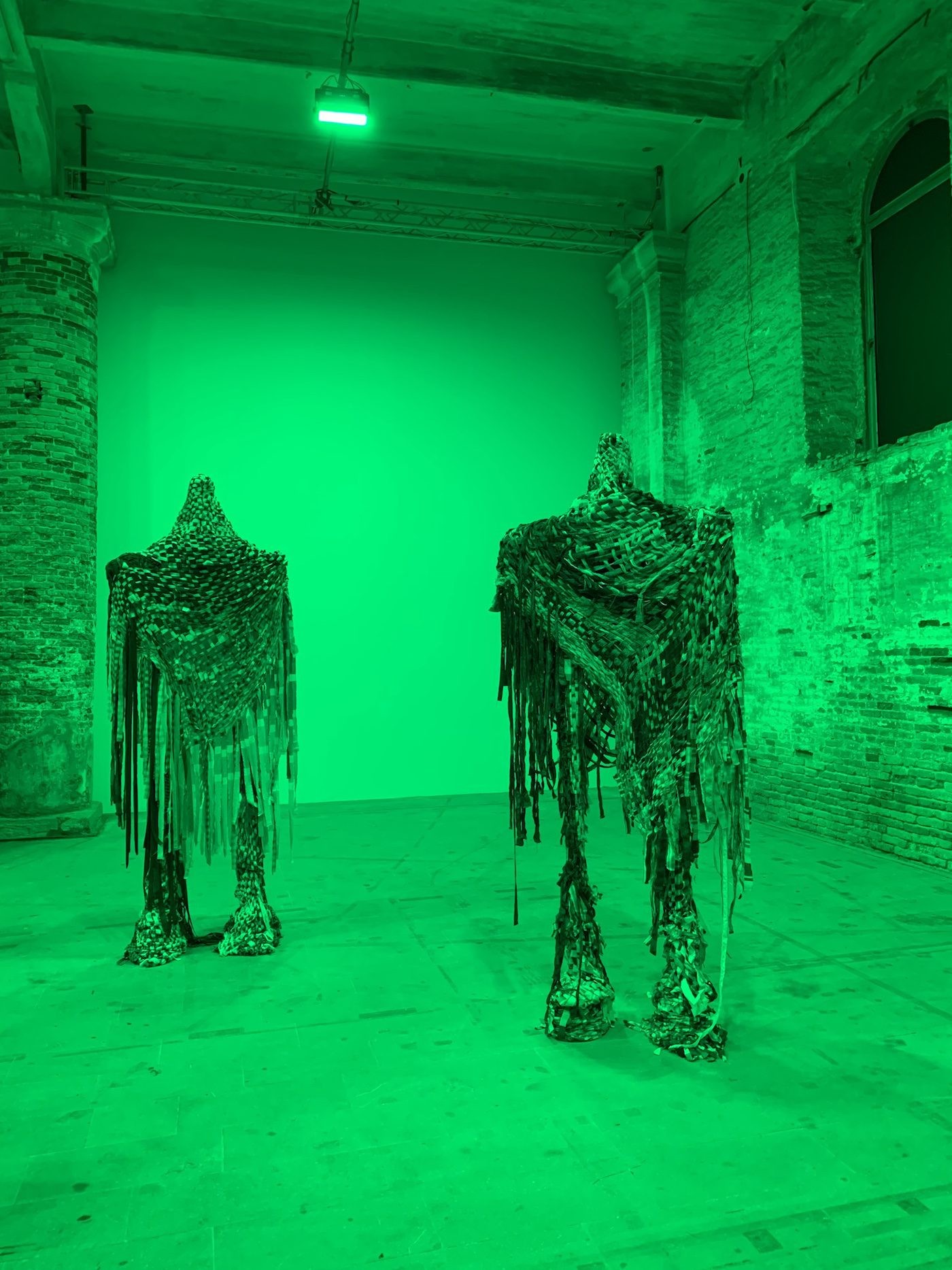 Sandra Mujinga, Sentinels of Change, 2021. Installation View of “The Milk of Dreams” at Arsenale. Photo: C&