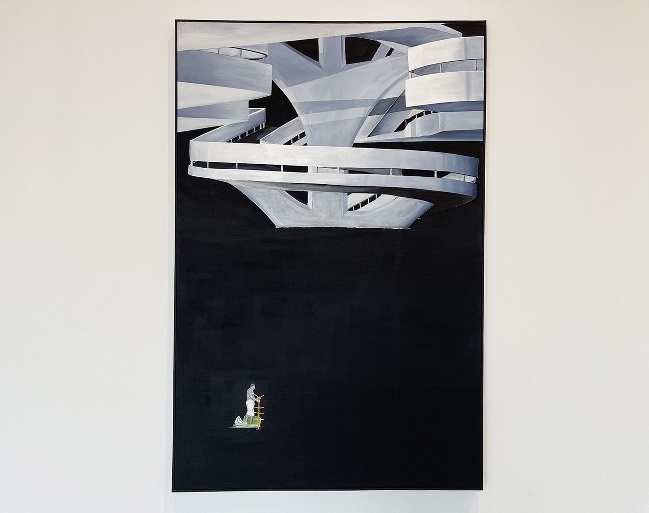 Sidney Amaral, The Foreigner, 2011. Acrylic on canvas. Collection: Banco Itaú, São Paulo