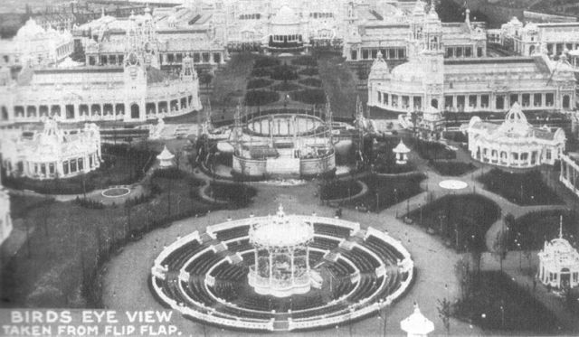 Franco-British exhibition of 1908, aerial view 
