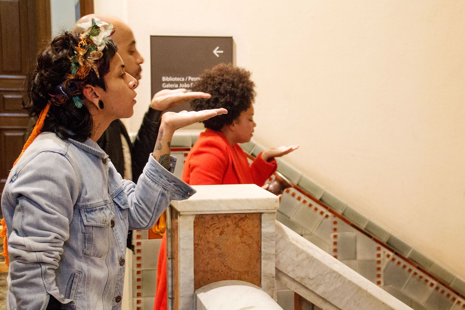 Performance piece “From dust is made vine” by Charlene Bicalho. Photo: Pedro H Ermida Cruz.