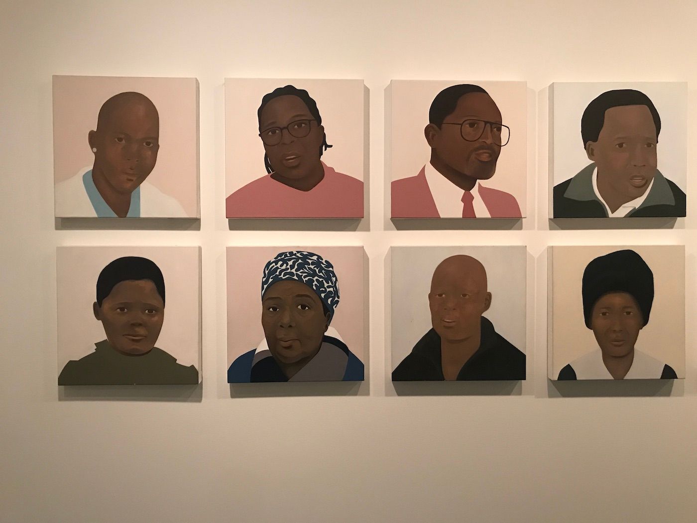 Thenjiwe Niki Nkosi , Heroes. Installation view at Sharjah Biennial 15. Photo: C&.
