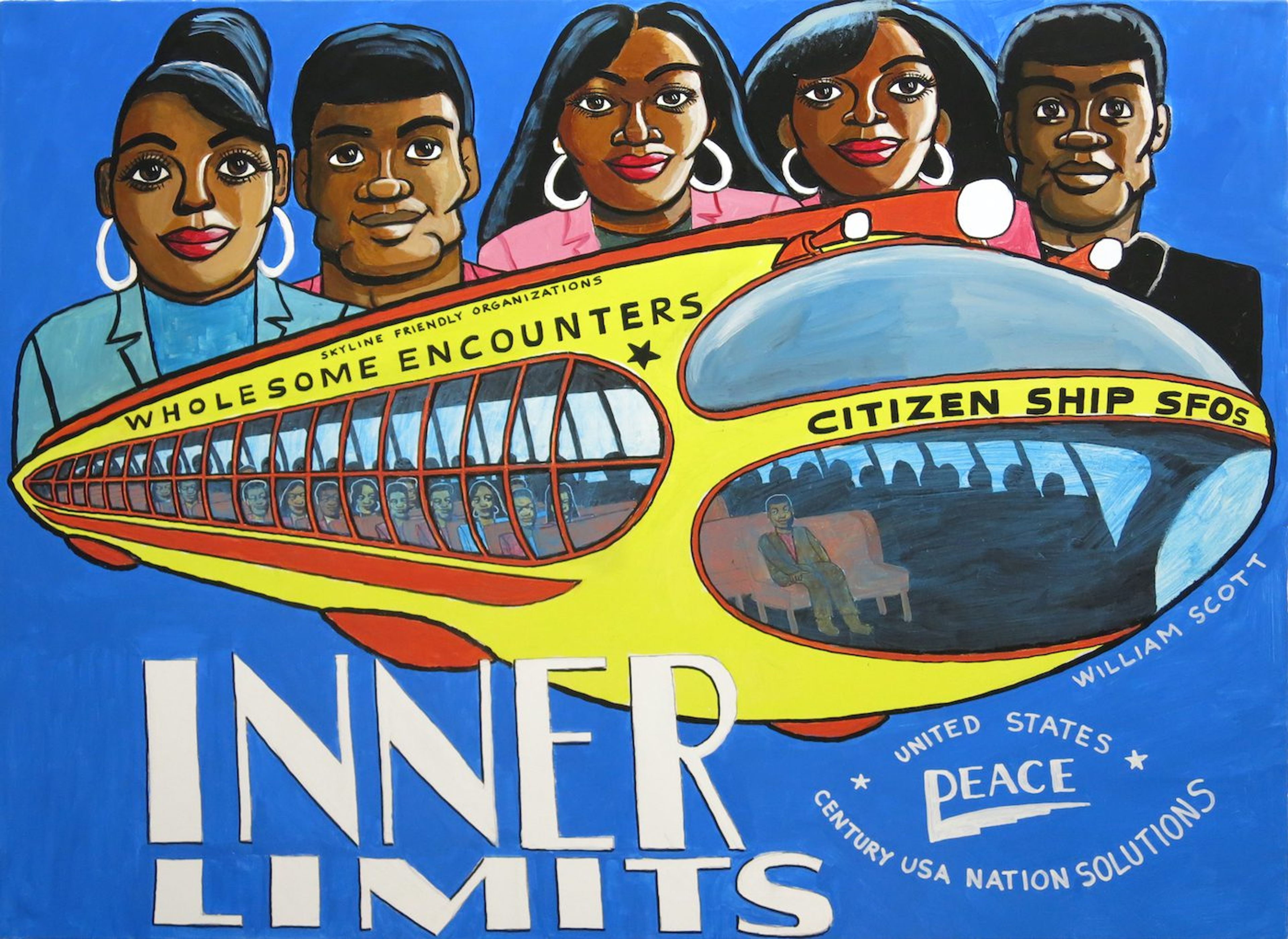 William Scott, Untitled, 2014. Courtesy of the artist and Creative Growth.