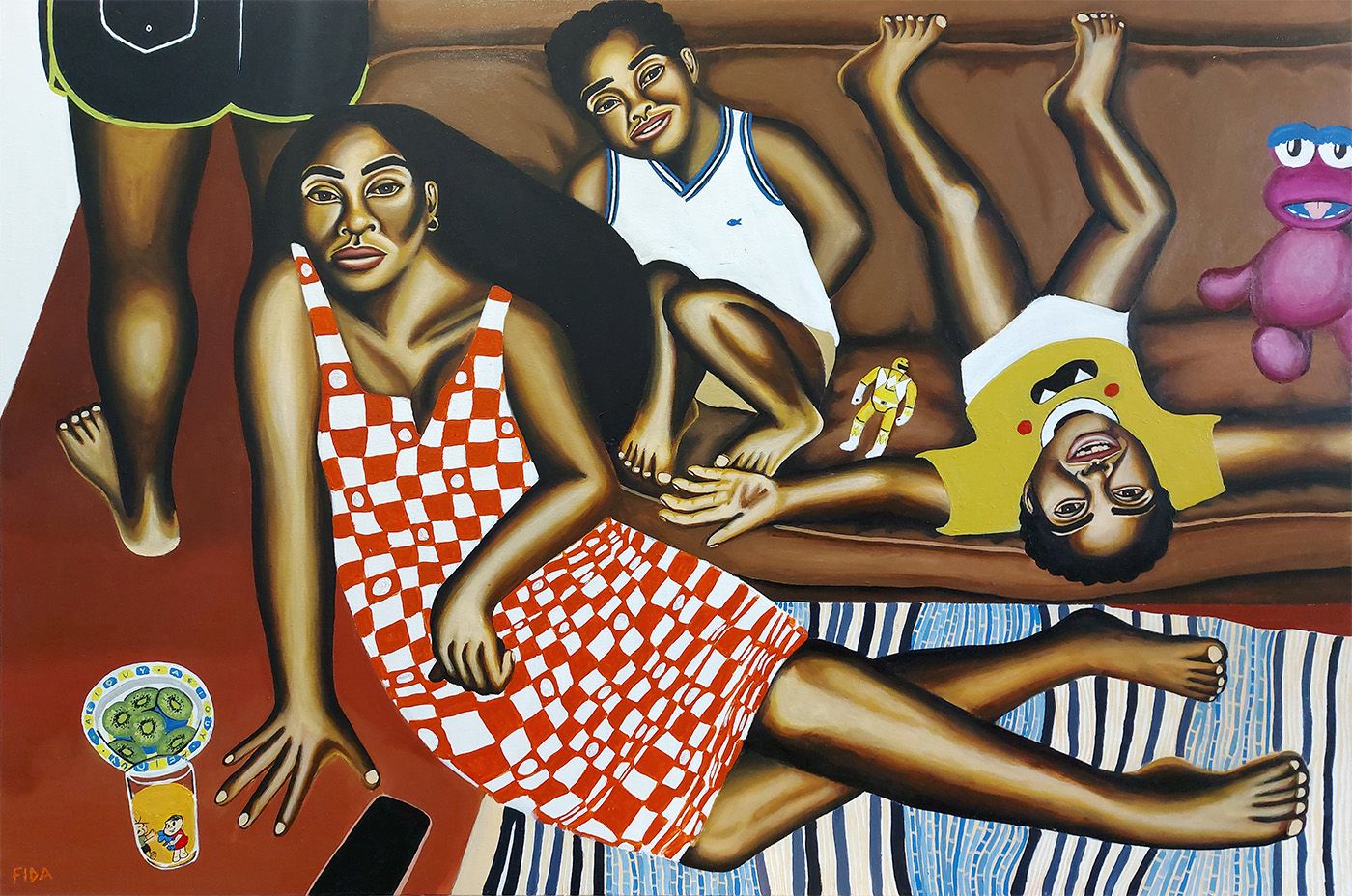 Sebastiana, 2023, Victor Fidelis. Acrylic on canvas. Kenni Kool Collection
