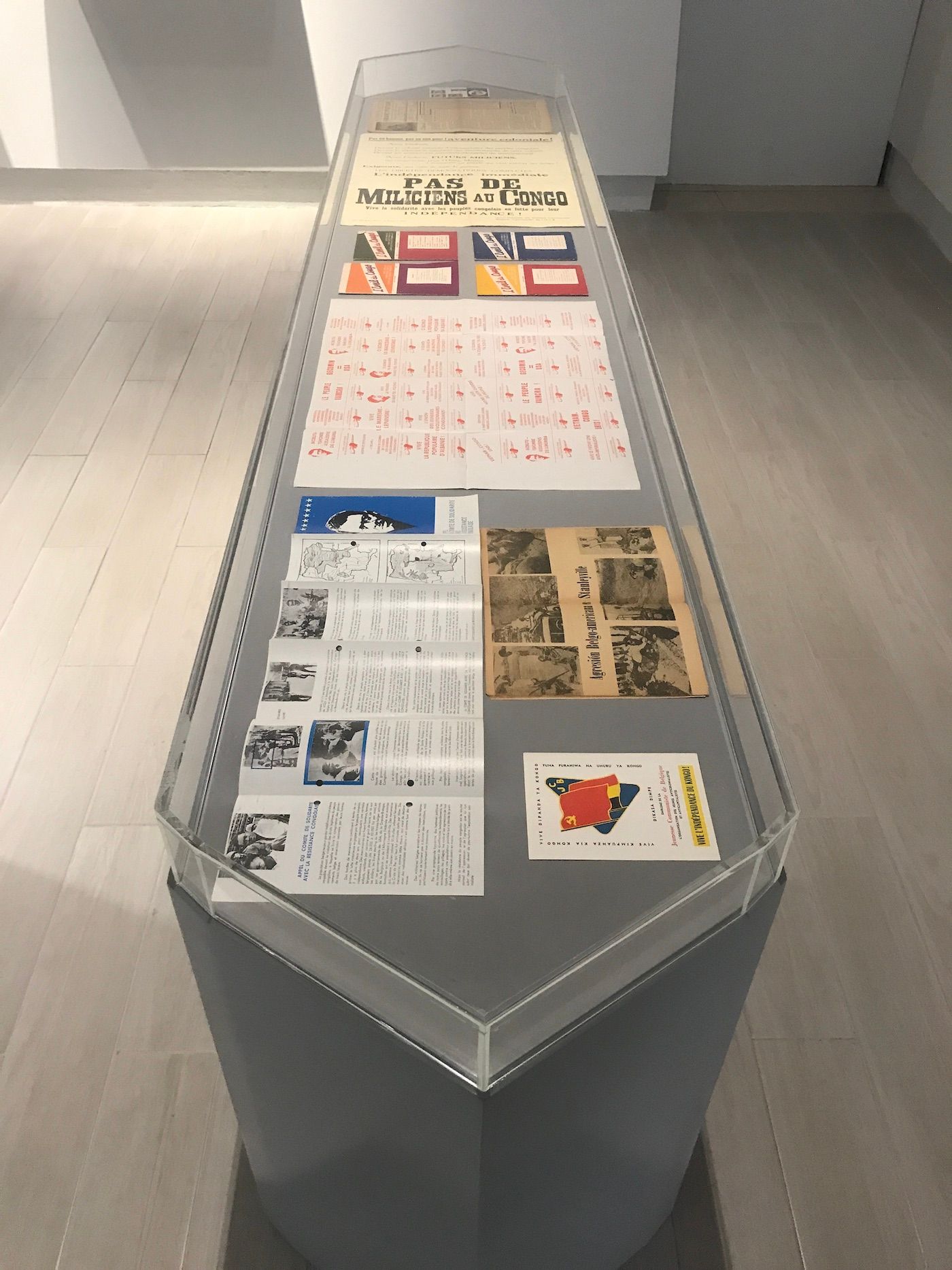 Sammy Baloji, Shinkolobwe’s Abstraction, 2022. Installation view at Sharjah Biennial 15. Photo: C&.