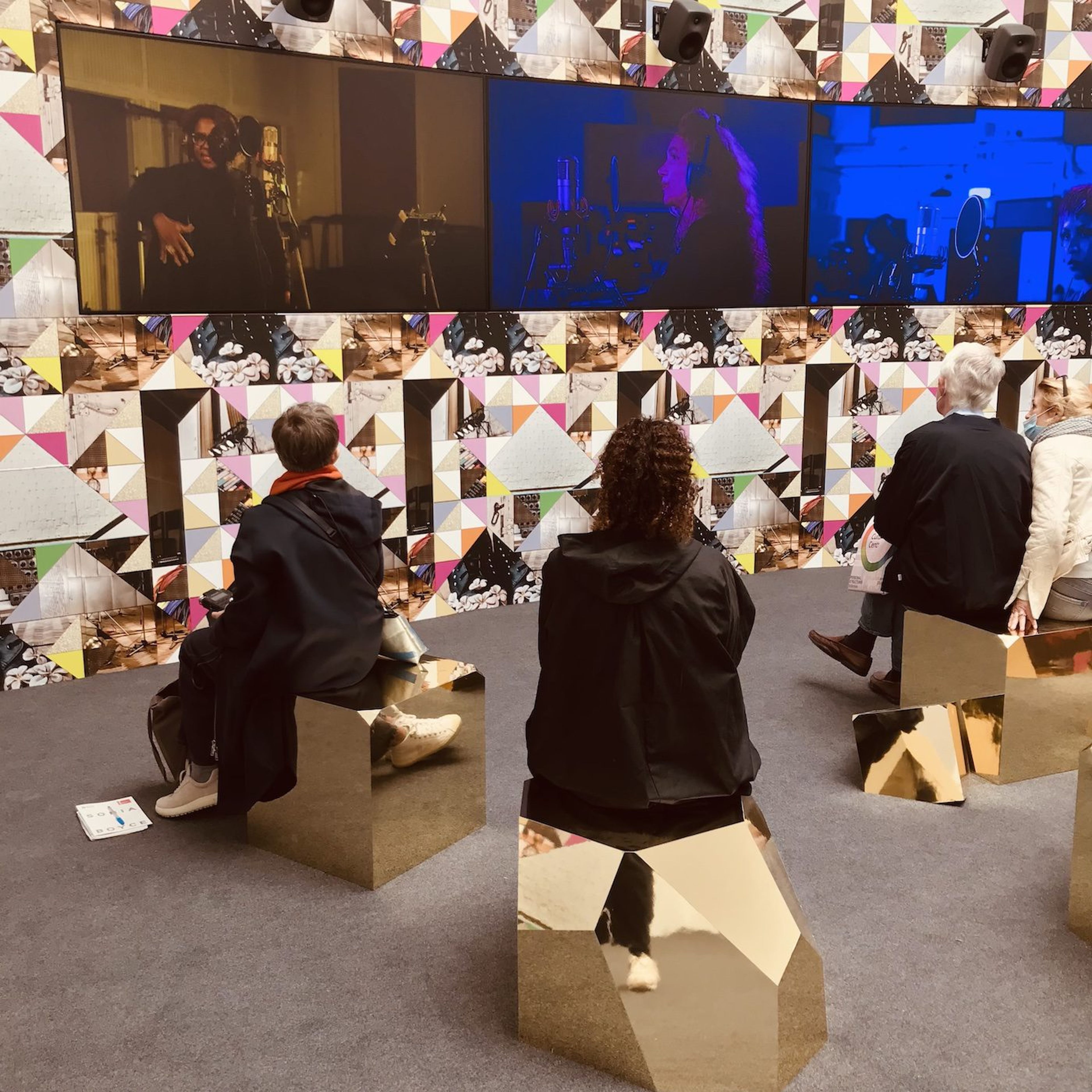 Sonia Boyce, Feeling Her Way, 2022. Installation view of the Great Britain Pavilion at the 59th Venice Biennale. Photo: C&amp;