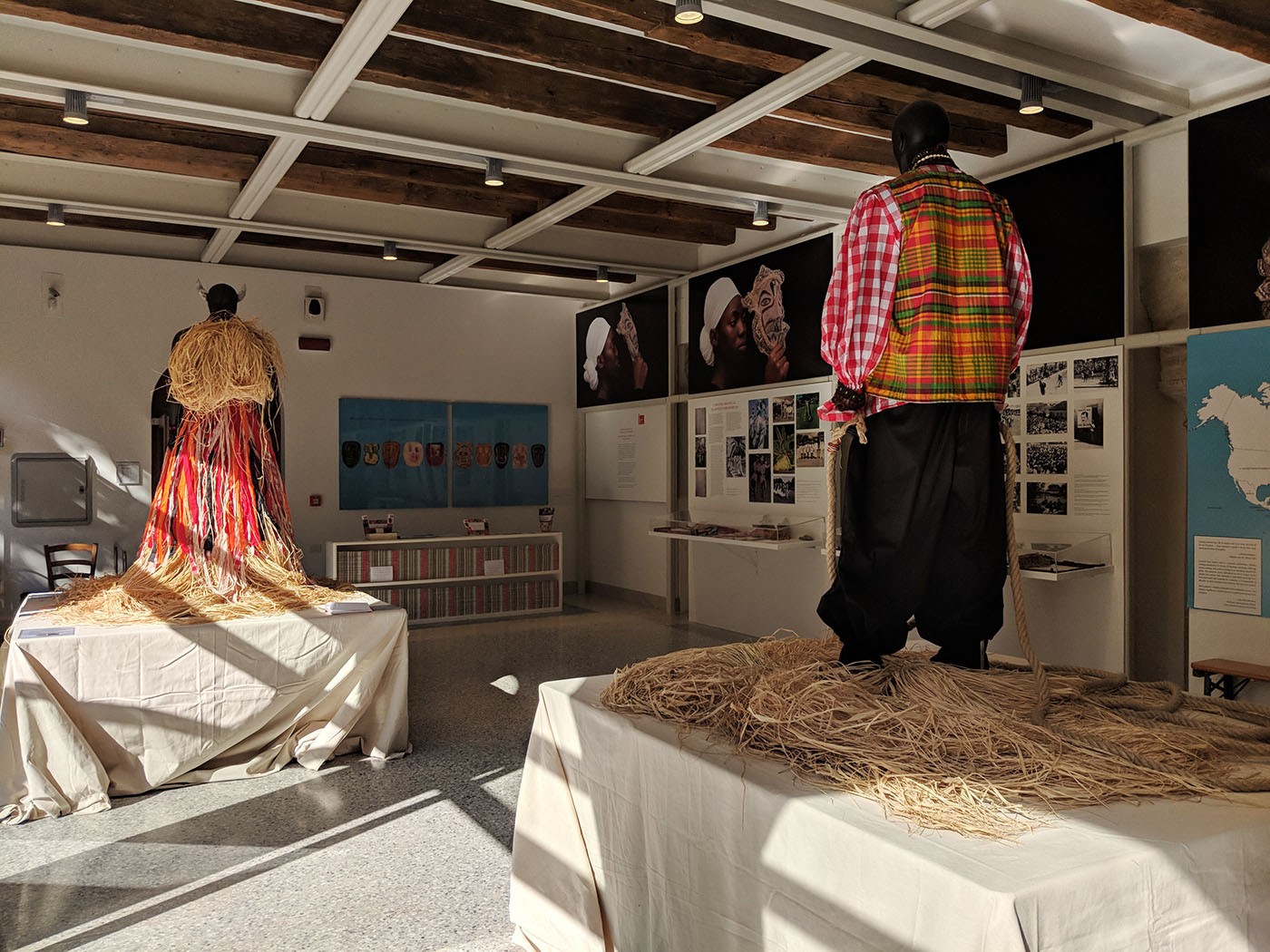 Overview of the Antigua and Barbuda pavilion.