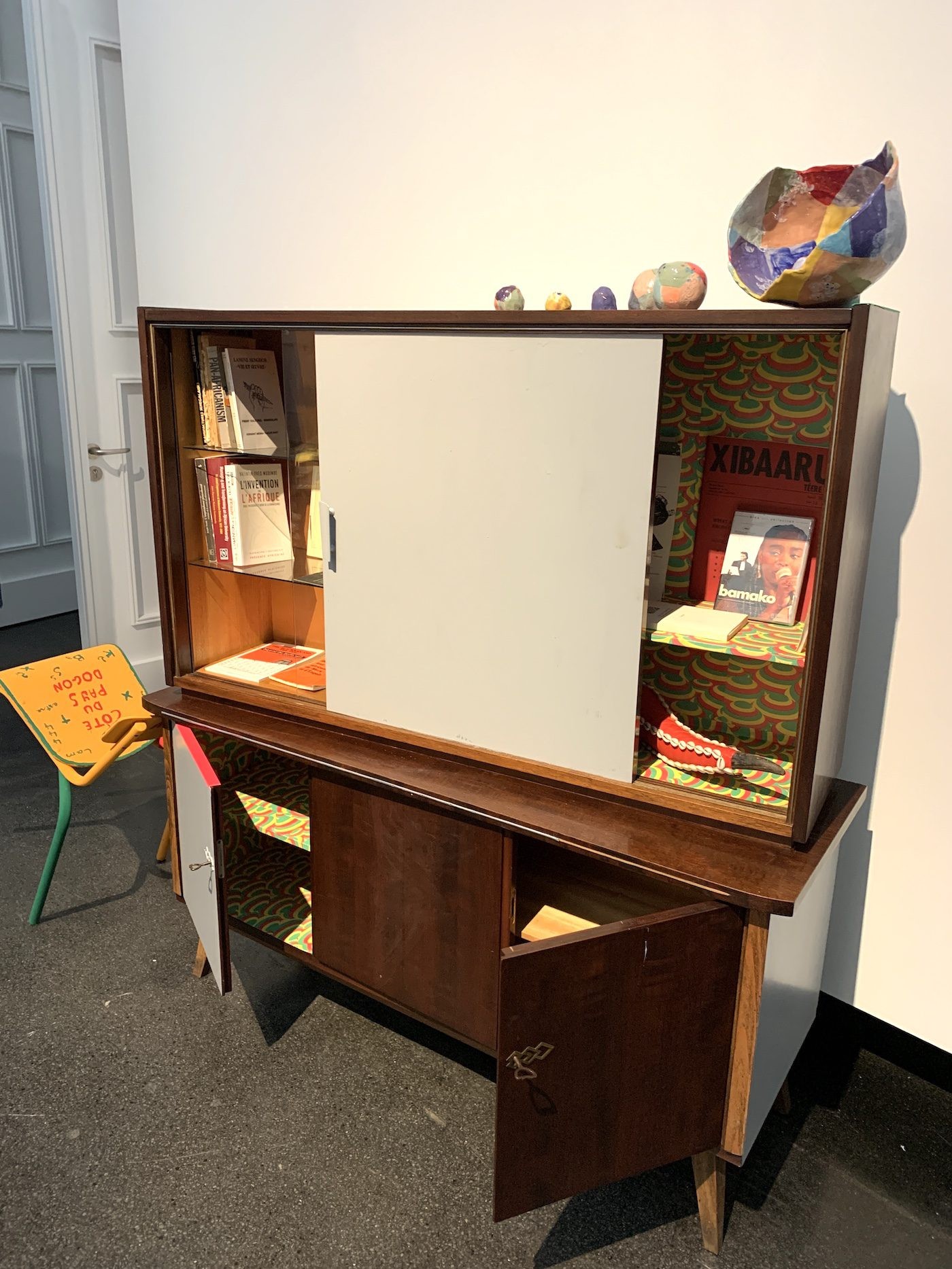 The School of the Mutants (Boris Raux, Hamedine Kane, Lou Mo, Stéphane Verlet Bottéro, Valérie Osouf), 2020. Installation View at 12th Berlin Biennale, Akademie der Künste, Pariser Platz. Photo: C&