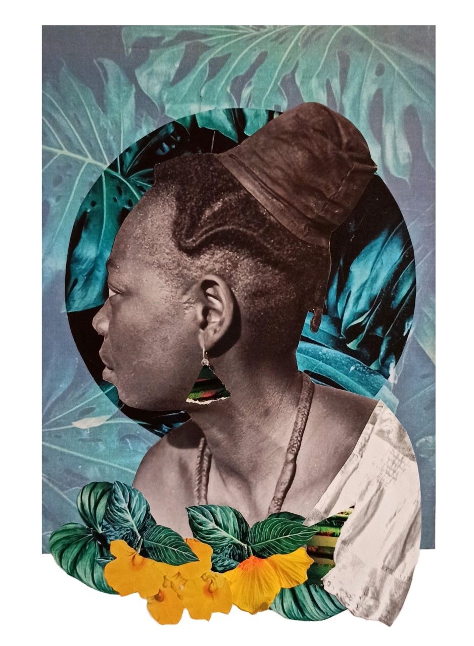 Giana De Dier, “Untitled (Deluxe)”, mixed media collage on paper, 33 x 27.3 cm, 2020. Courtesy of the artist.