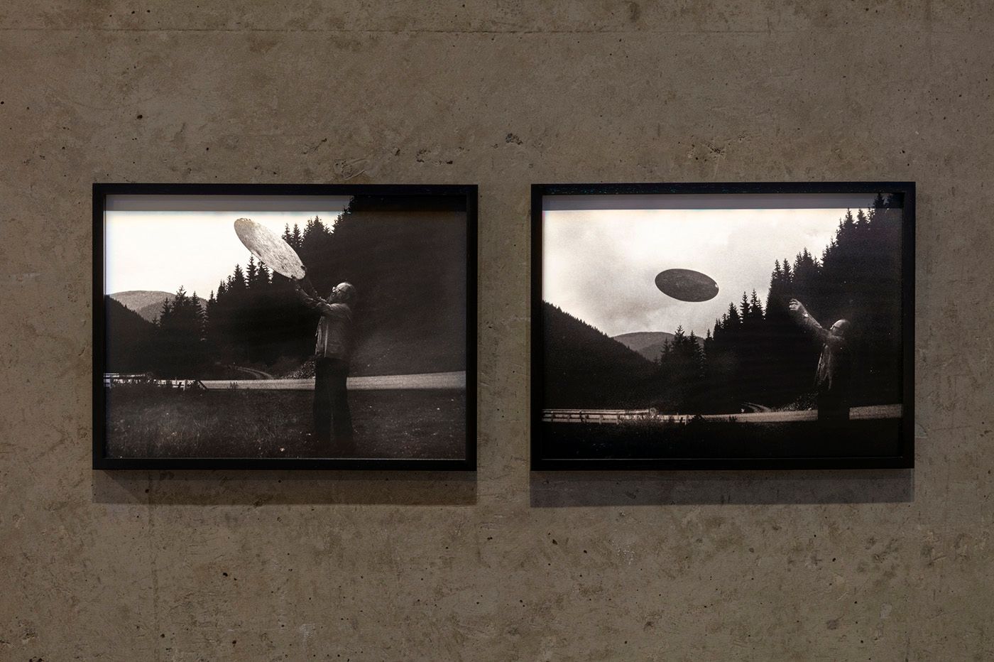 Július Koller, Demonstrative Cultural Situation 1.2 (UFO), 1989, Photographs, Courtesy of the artist, KADIST collection. Photo: Everton Ballardin