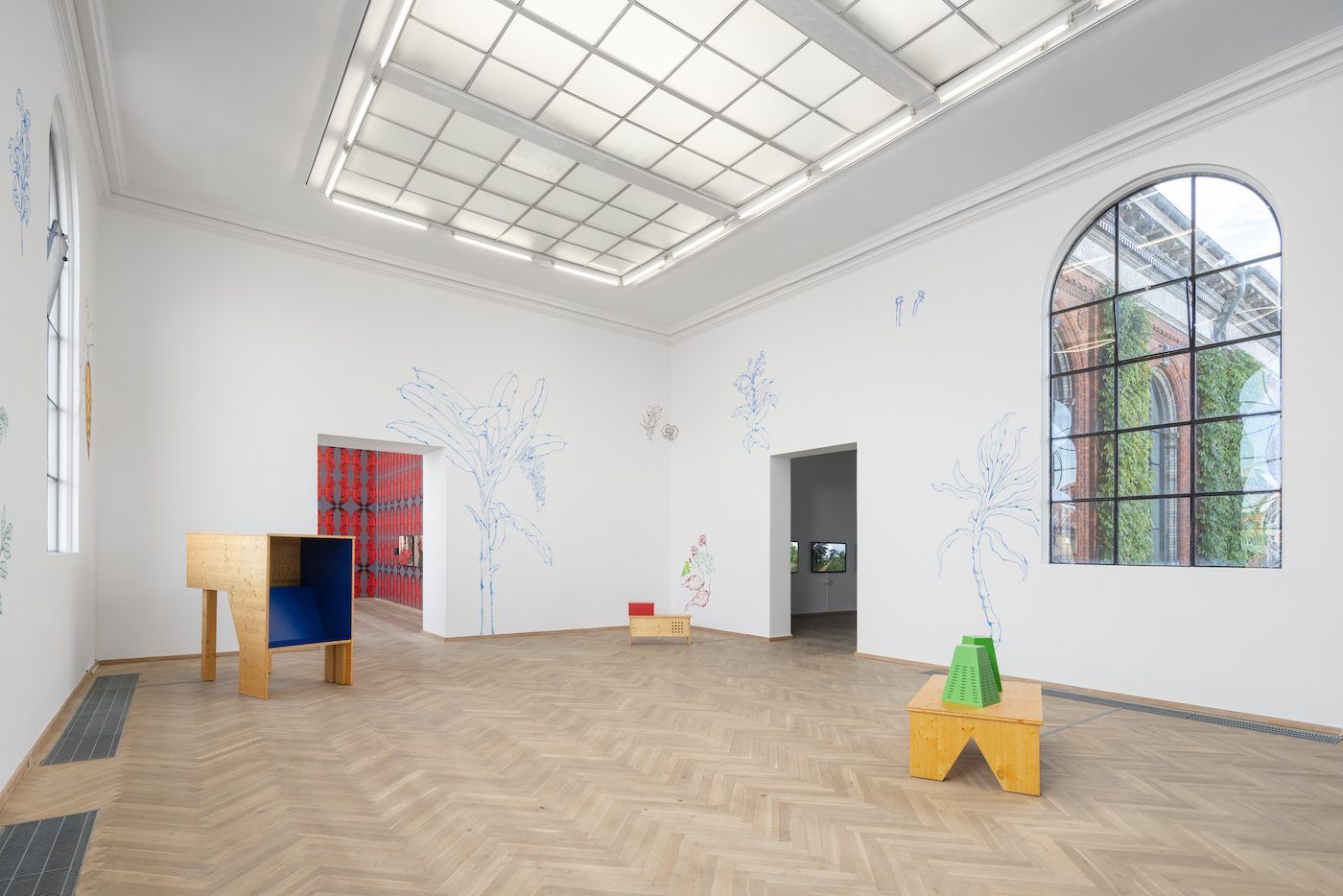 Ishita Chakraborty, Exotic Plants in the Garden – What to Do?, 2022. Installation view, Seeds and Souls, Kunsthal Charlottenborg, 2023. Courtesy of the artist. Photo by David Stjernholm.