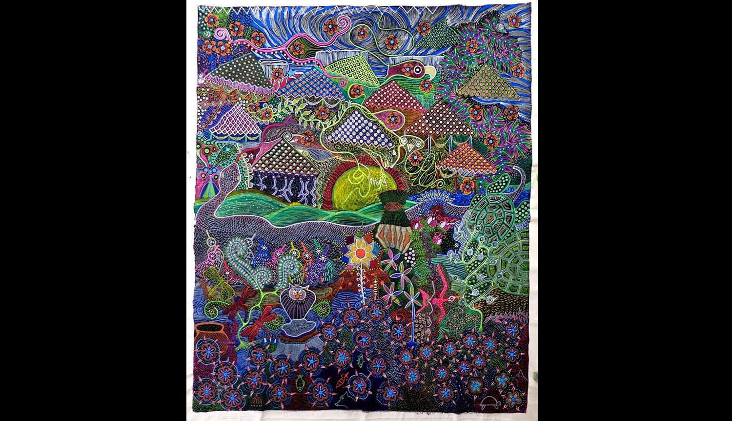 Party in the Forest, Jaider Esbell, 2018. Photo: courtesy of the artist.