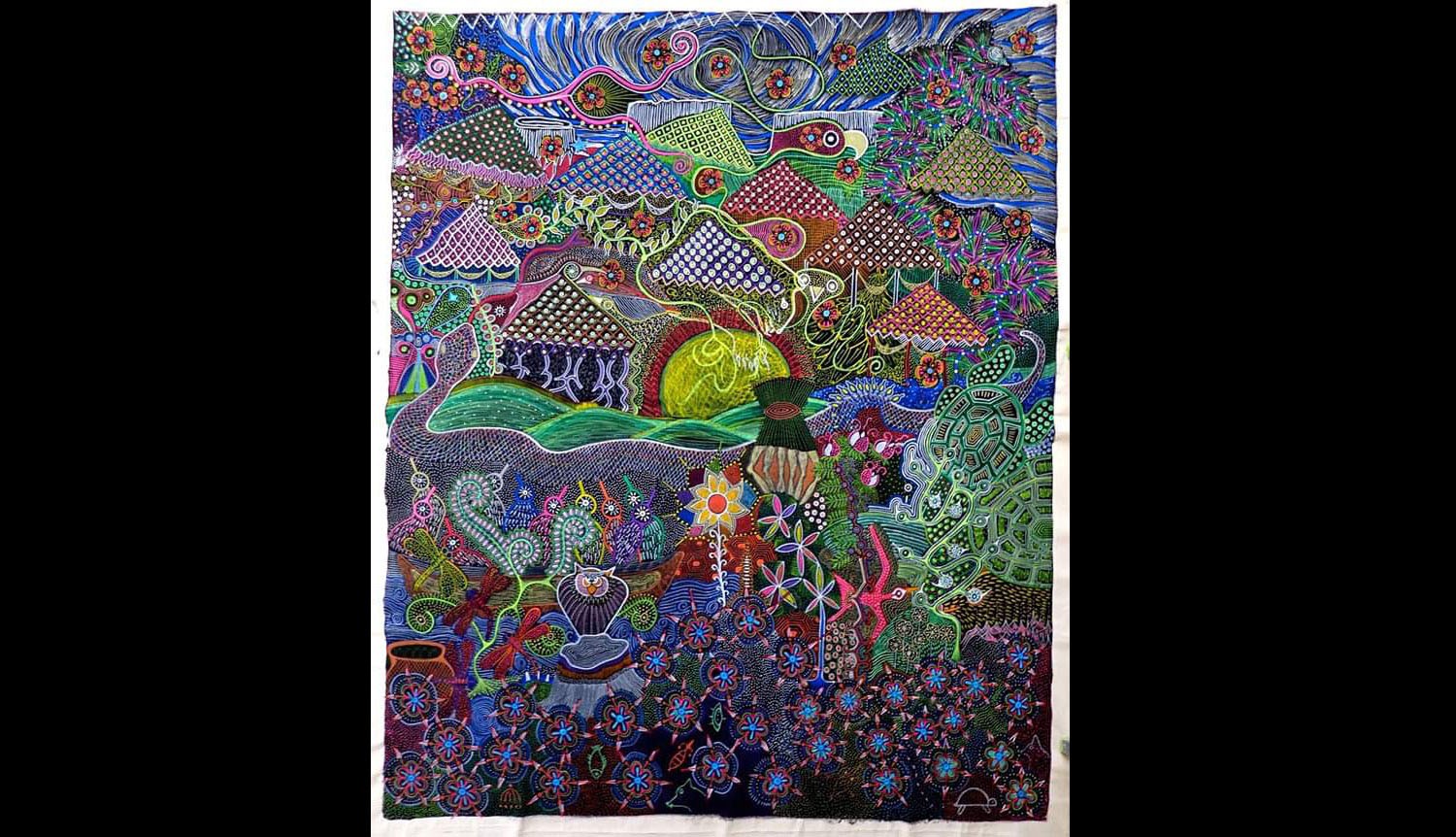 Party in the Forest, Jaider Esbell, 2018. Photo: courtesy of the artist.