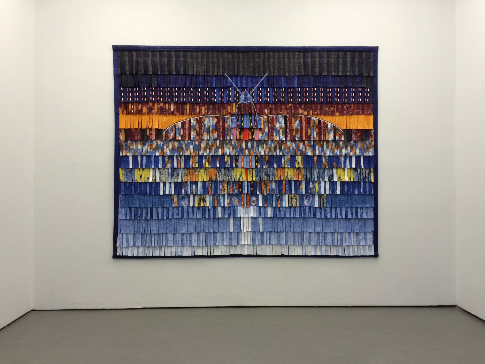 Abdoulaye Konaté Le Papillon Bleu, 2016 Textile 246 x 308 cm