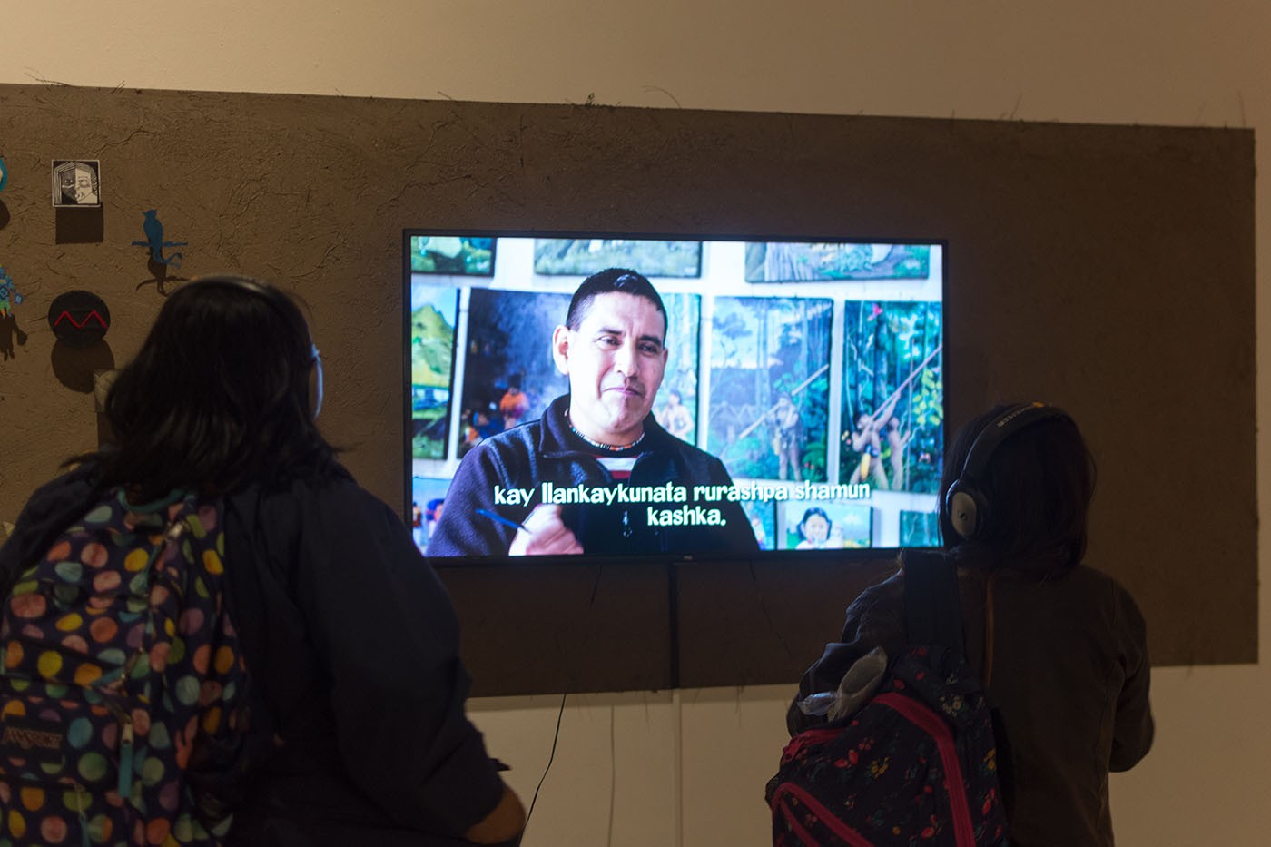 Audiovisual project-biographical micro-stories of artists from four Kichwa peoples. Interweaving of Kichwa art conceptions, 2023. Photo credits: Ricardo Guanín