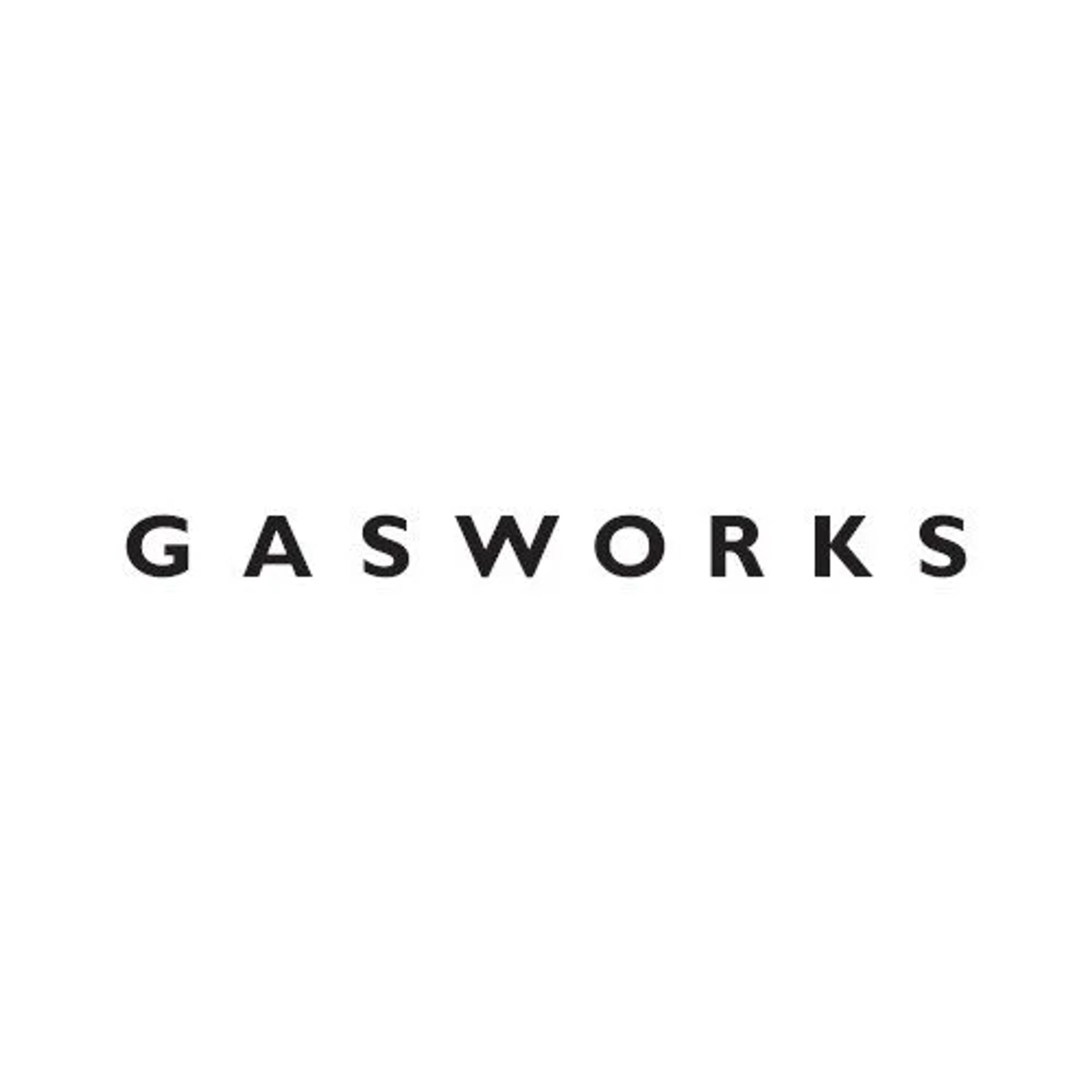 The word GASWORKS in black uppercase letters on a white background.
