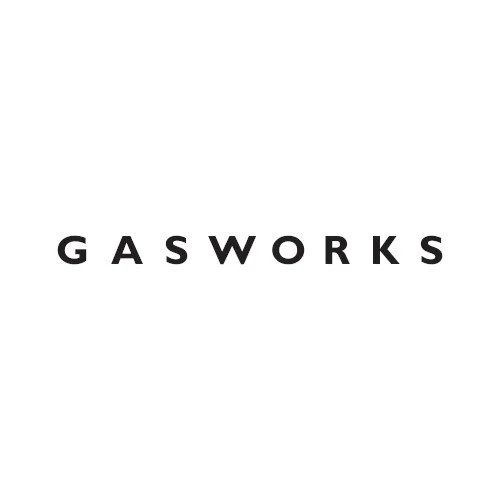 The word GASWORKS in black uppercase letters on a white background.