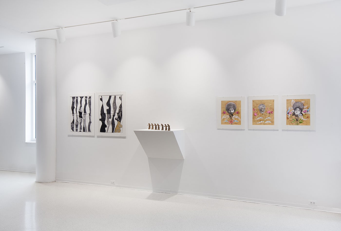 View of the exhibition Raíces y renacimiento: Mujeres Dominicanas en el Arte (Roots and Rebirth: Dominican Women in Art), at Hostos Center for the Arts and Culture (USA). Photo: courtesy of @404artcollection