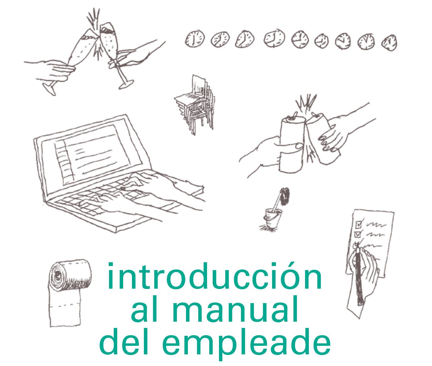 Details of the cover of "Introduction to the employee manual".
