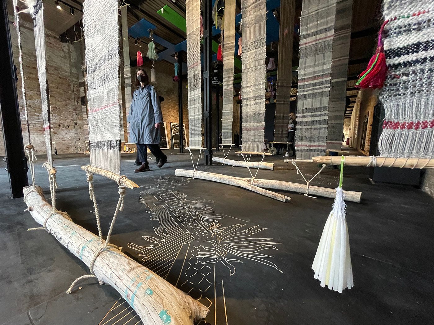 Santiago Borja, Talel, at the 2022 Mexican Pavilion.