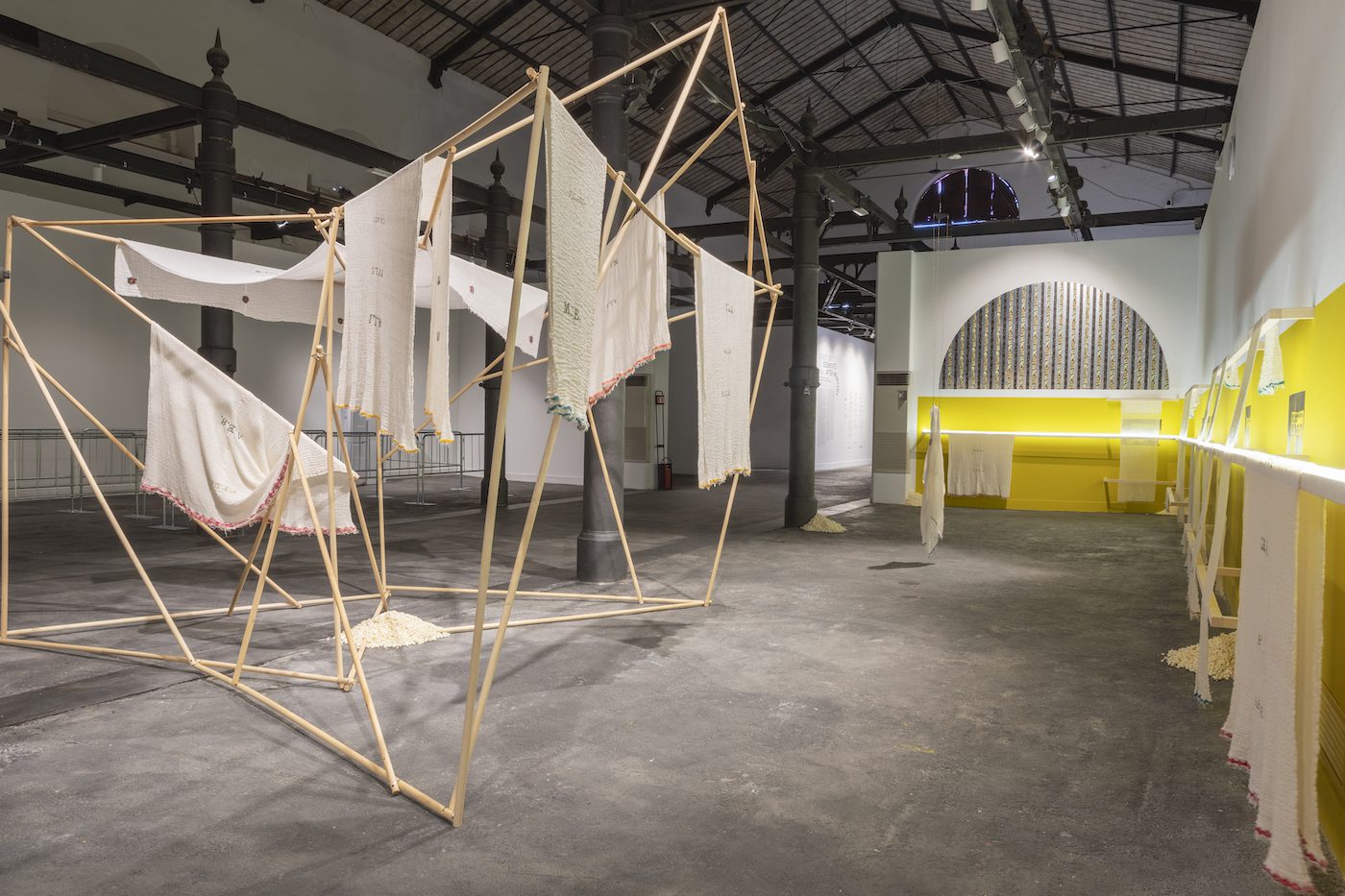 Muna Mussie. Installation View, SEDIMENTS. After Memory @ Mattatoio, Roma 2022 © SPAZIO GRIOT. Photo: Elia Buonora