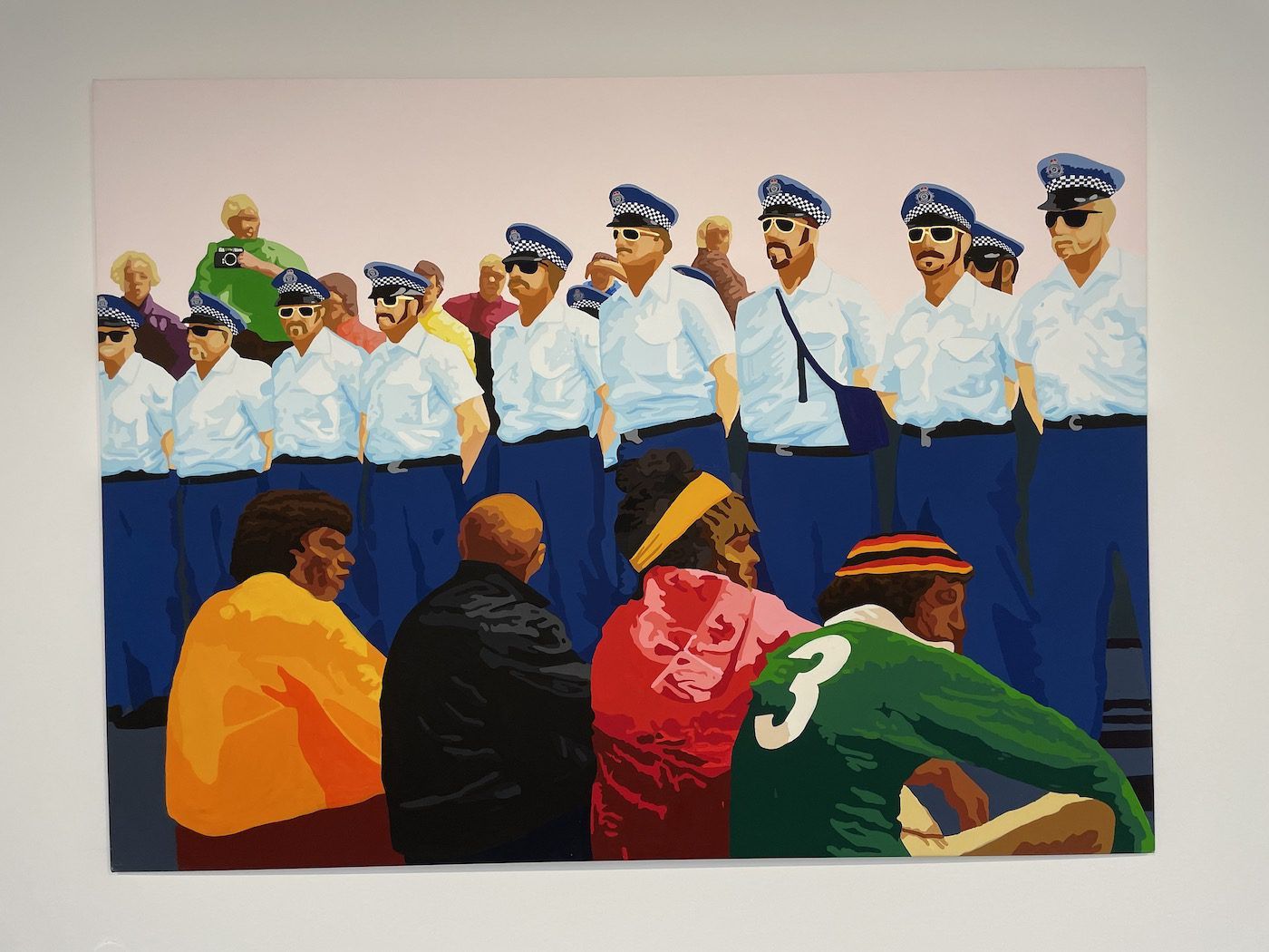 Richard Bell, Kessel Road Protest, 2022. Installation view at documenta fifteen, Kassel. Photo: C&