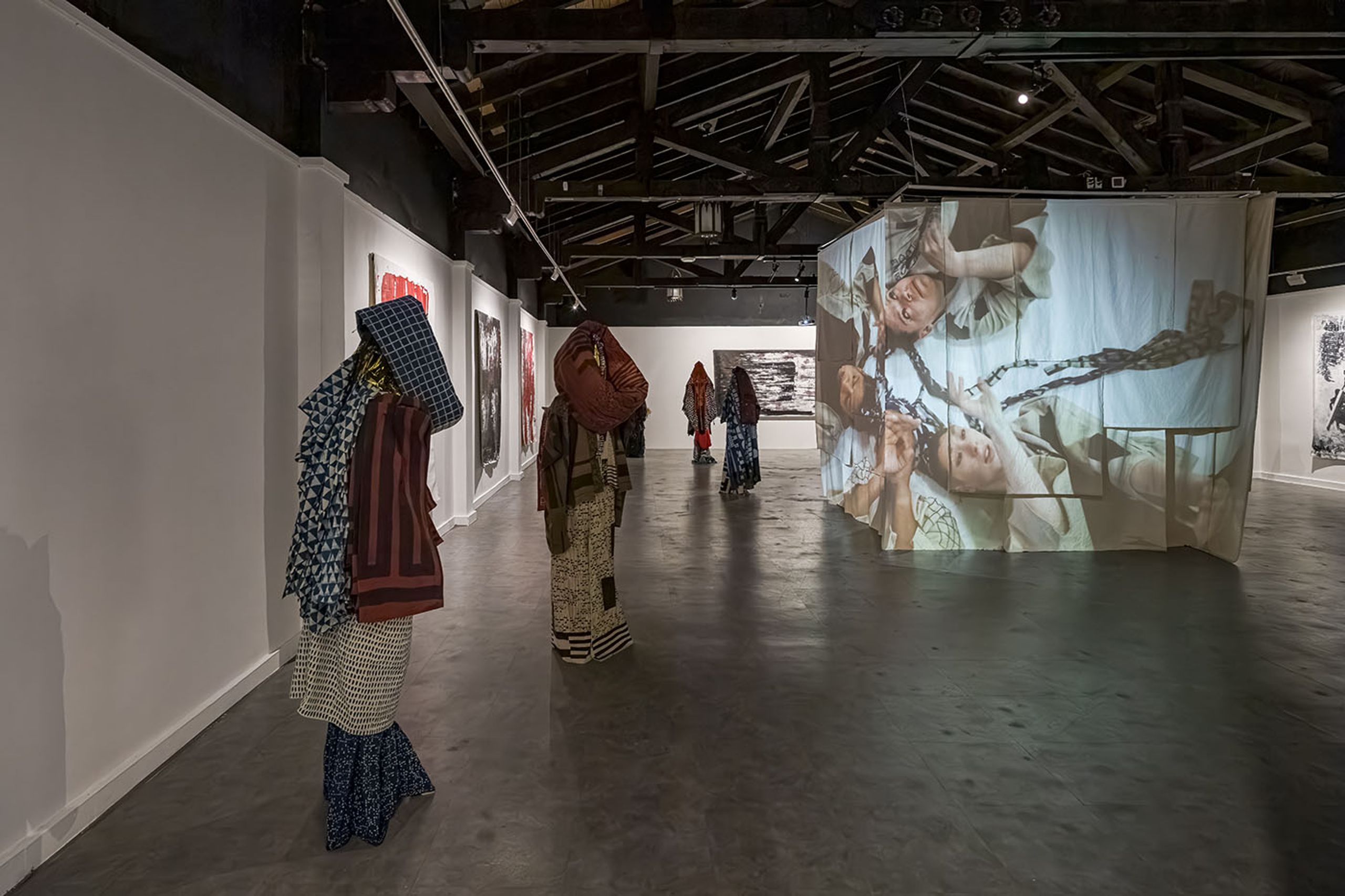 Installation view of Electric Dub Station: The Return of Tomorrow. Courtesy of the Museum of Contemporary Art of Panama (MAC). Alfredo J. Martiz / @ajmartizj.