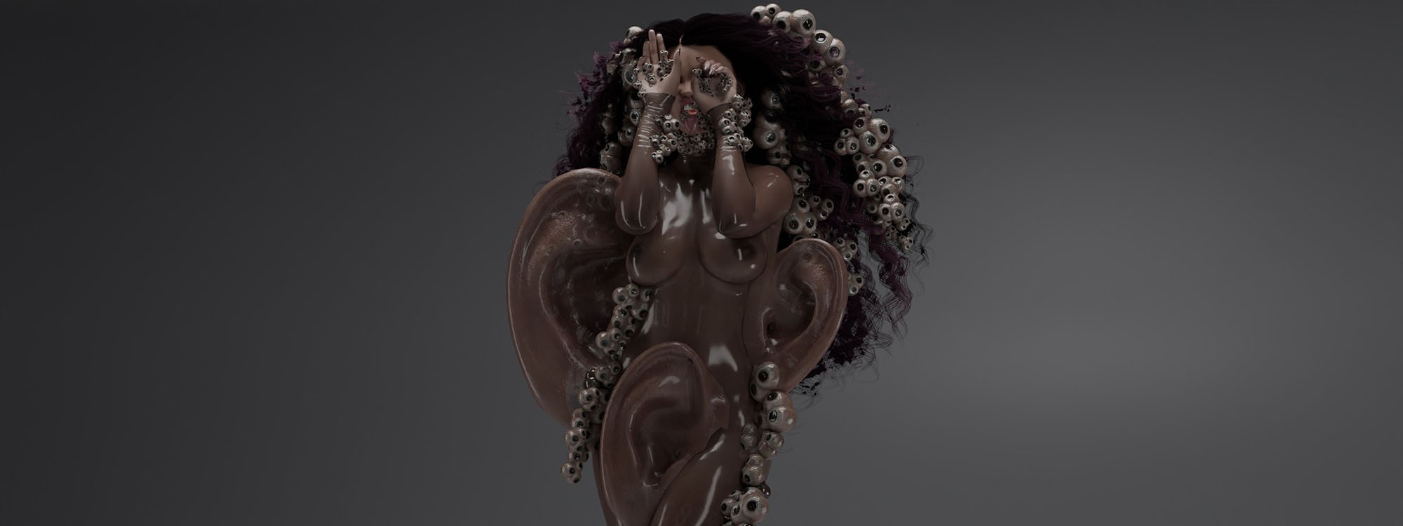 VIGILANTE EXTENDED,2022, Audiovisual Installation: Digital animated short film + digital printing on wallpaper; Brazil; 1920x1080; 5 minutes 40 seconds, Color; Stereo Sound