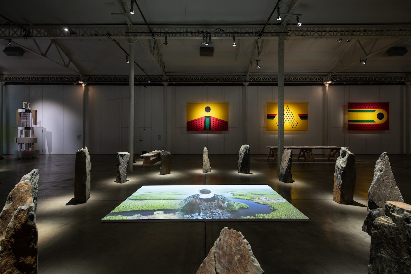 Installation View UFA – University of African Futures from 10 April to 10 August 2021 at le lieu unique.