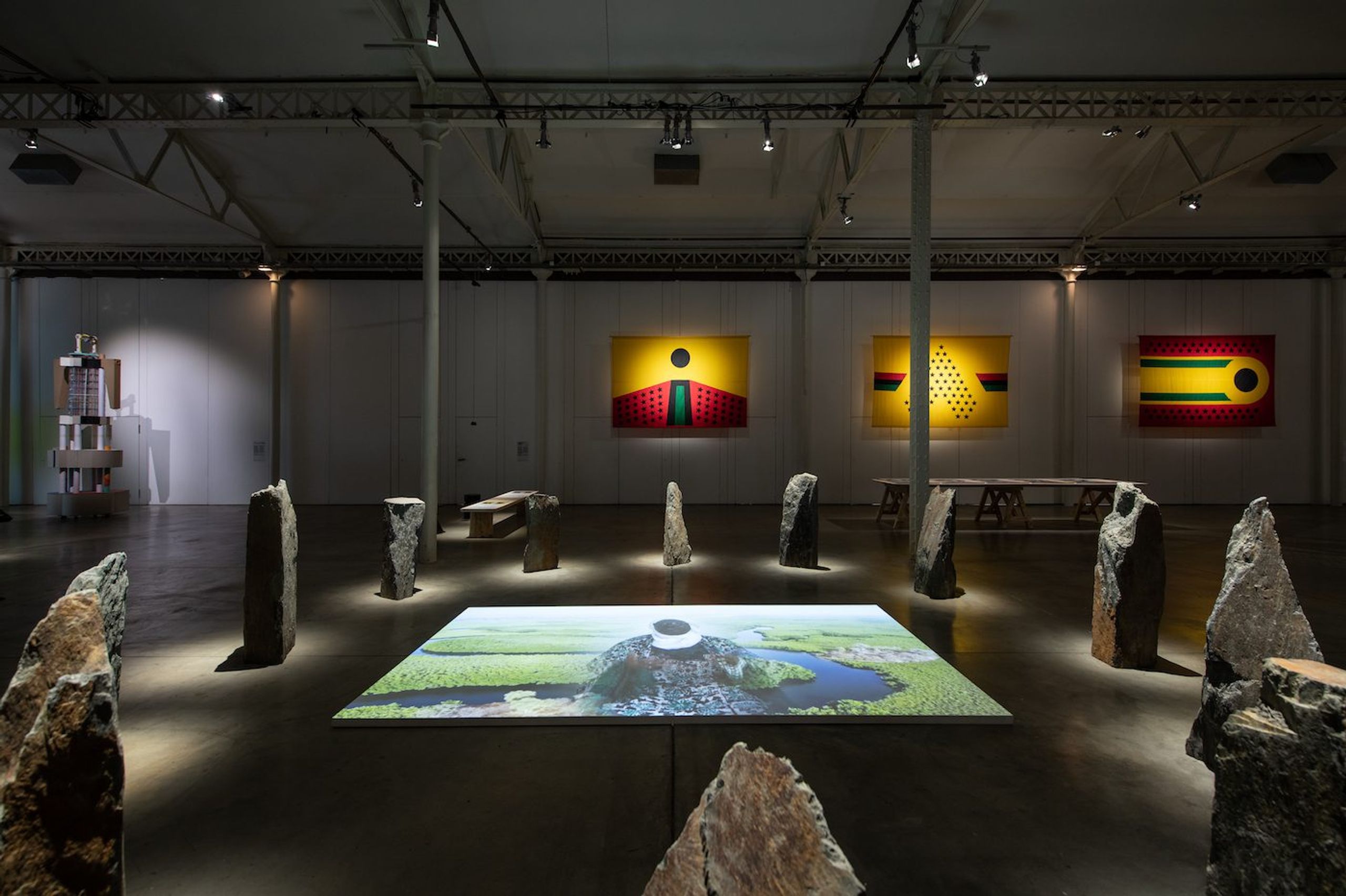 Installation View UFA – University of African Futures from 10 April to 10 August 2021 at le lieu unique.