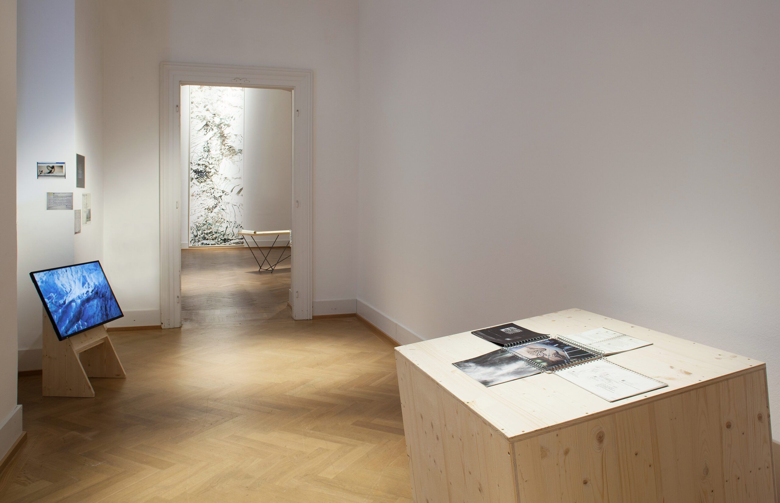 Installation view Living on. xhibit, Akademie der bildenden Künste, September, 2016. Photo: Lisa Rastl