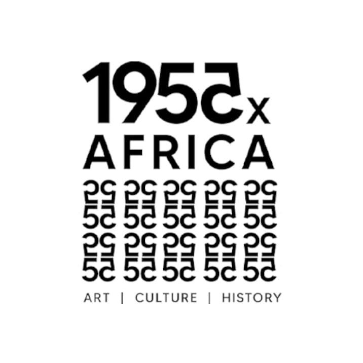 Logo for '195Cx AFRICA' with an abstract numeric pattern and the words 'ART | CULTURE | HISTORY'.