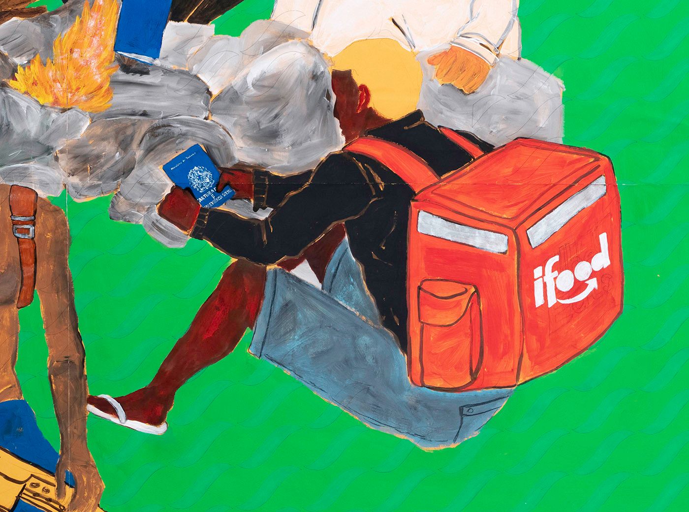 Close a Door to Open a Window, 2020 (detalhe). Photo: Courtesy of the David Zwirner Gallery