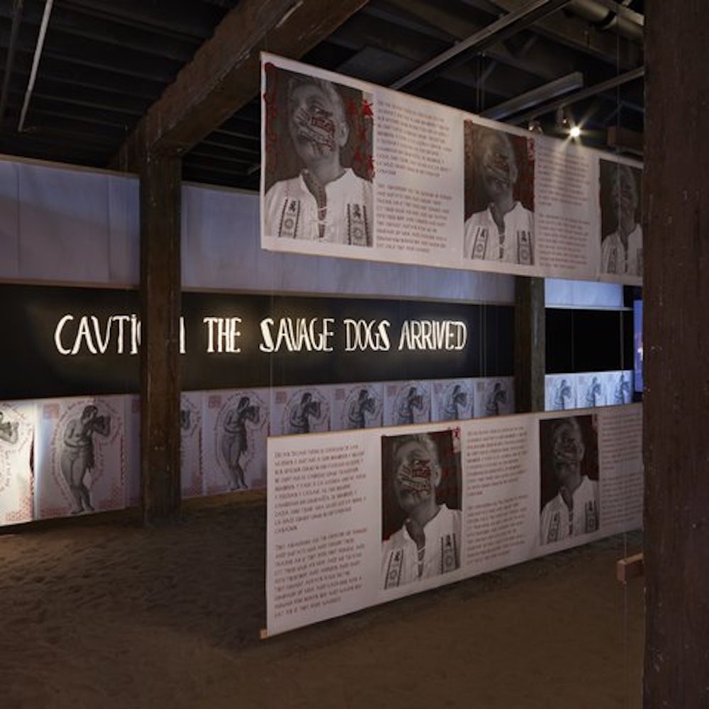 Ayllu Collective, Don't Blame Us For What Happened. View of the Installation at the 22nd Sydney Biennale. Courtesy of Ayllu Collective.