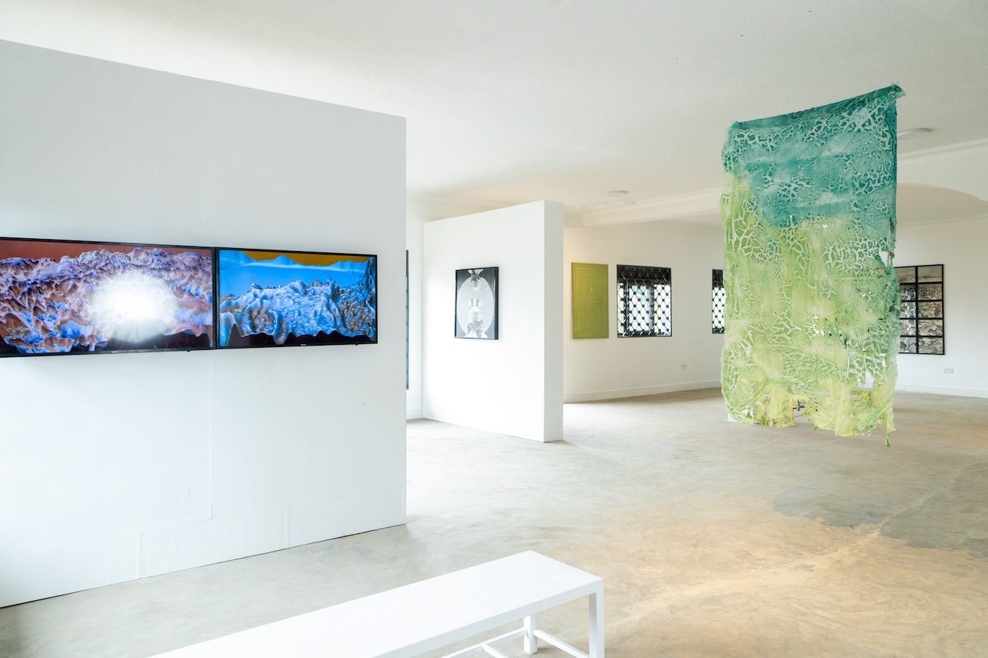 Tracy Naa Koshie Thompson, Ethel Aanyu, Dan ‘Ngaara’ Ngalamulume at Silent Invasions: The Art of Material Hacking. Photo: Wasswa James