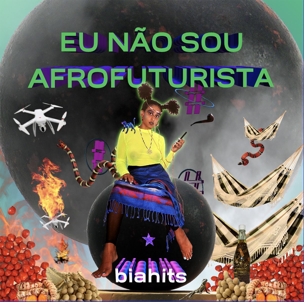 Still from Eu Não Sou Afrofuturista (2020). BIAHITS. Web-specific interactive visual and sound album // 10 tracks, interactive plugin, virtual installation // 2020.