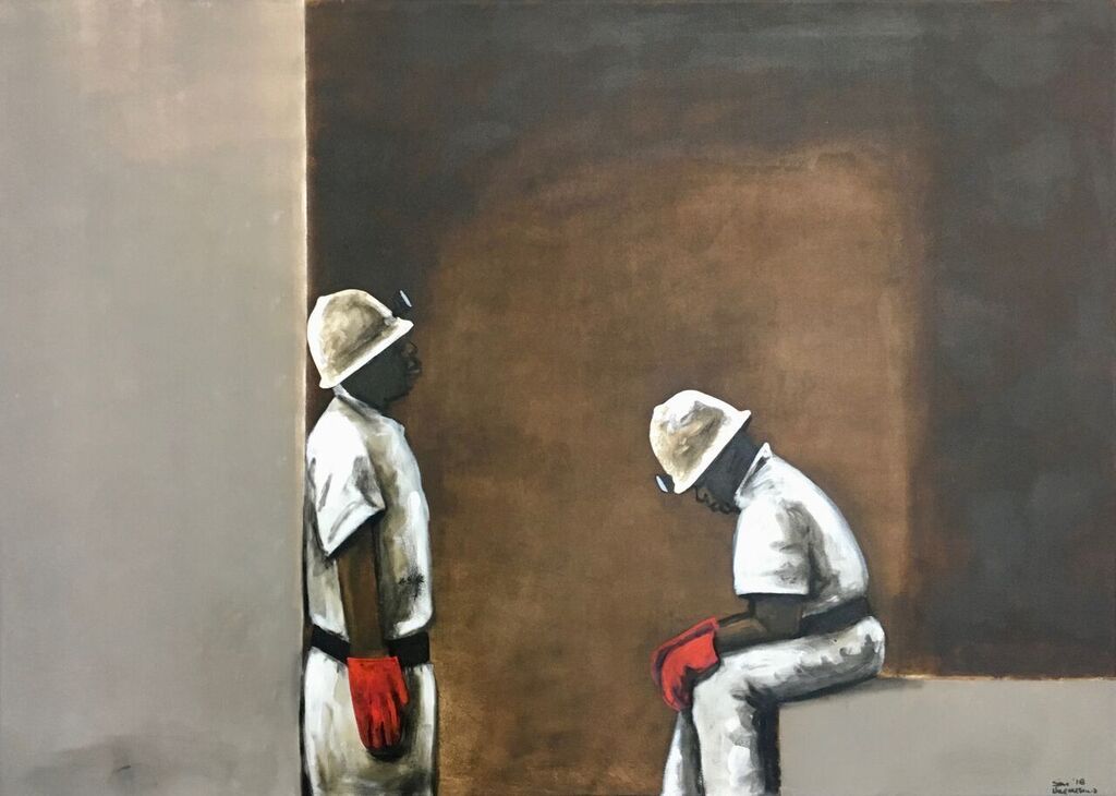 Sam Nhlengethwa: Waiting