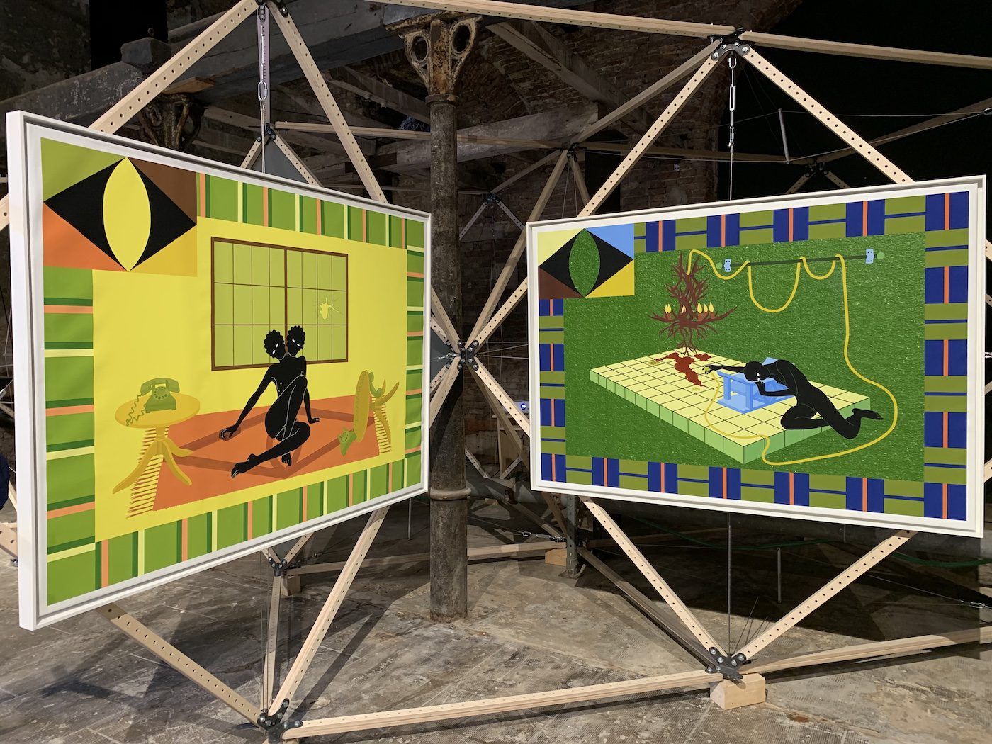 Na Chainkua Reindorf. Installation View of the Ghana Pavilion at the 59th Venice Biennale. Photo: C&